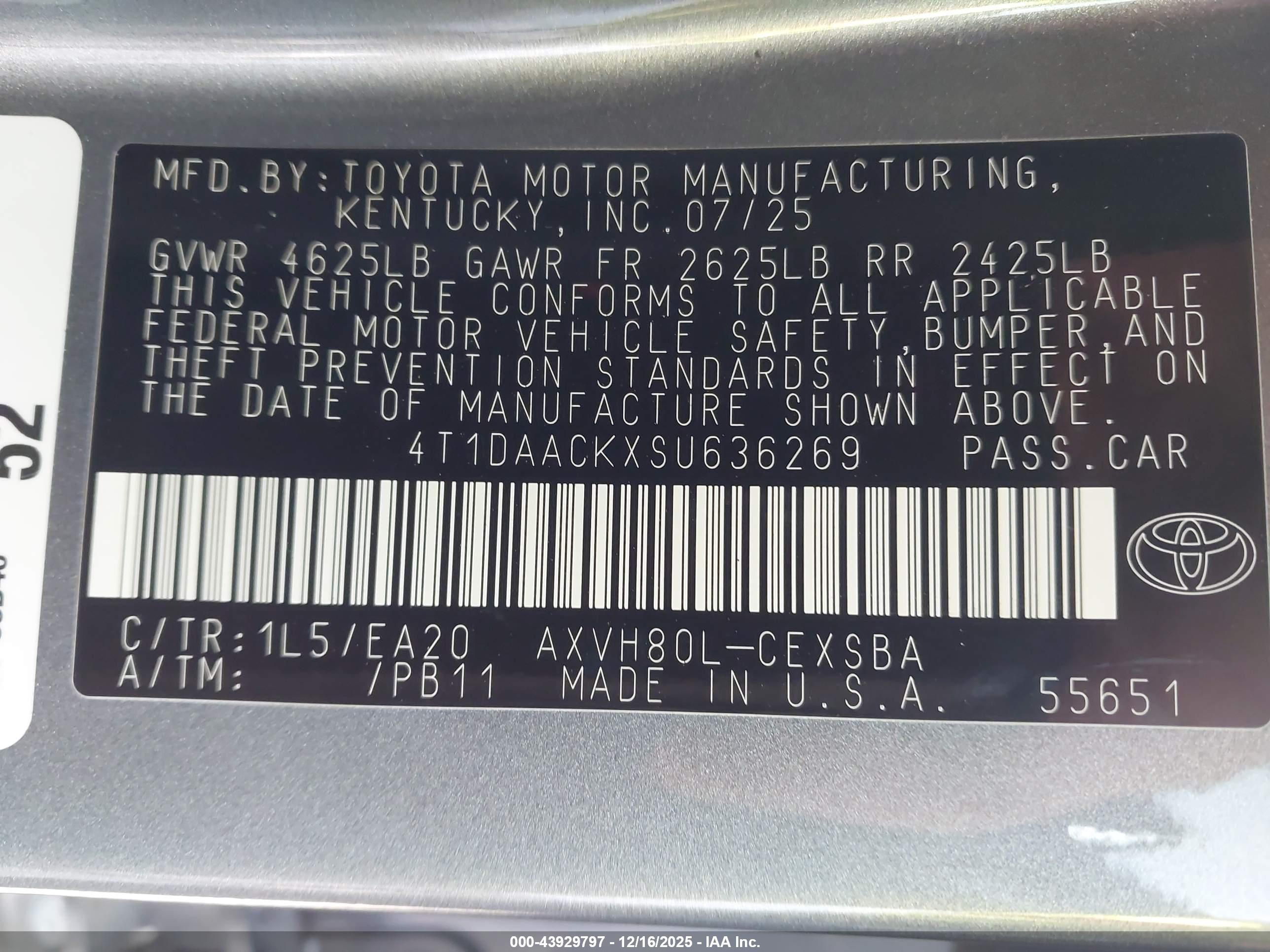 TOYOTA CAMRY image 9