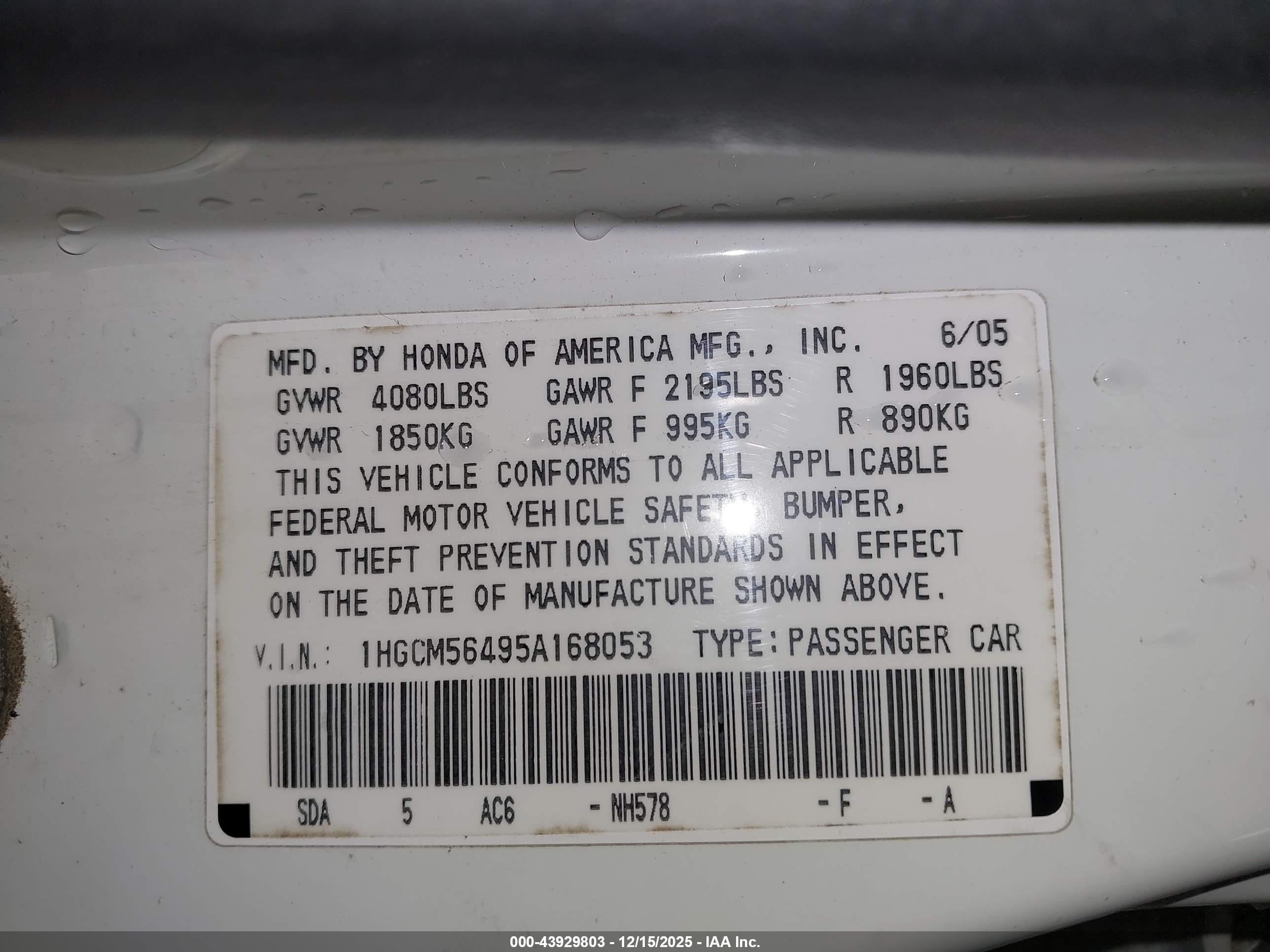 HONDA ACCORD image 9