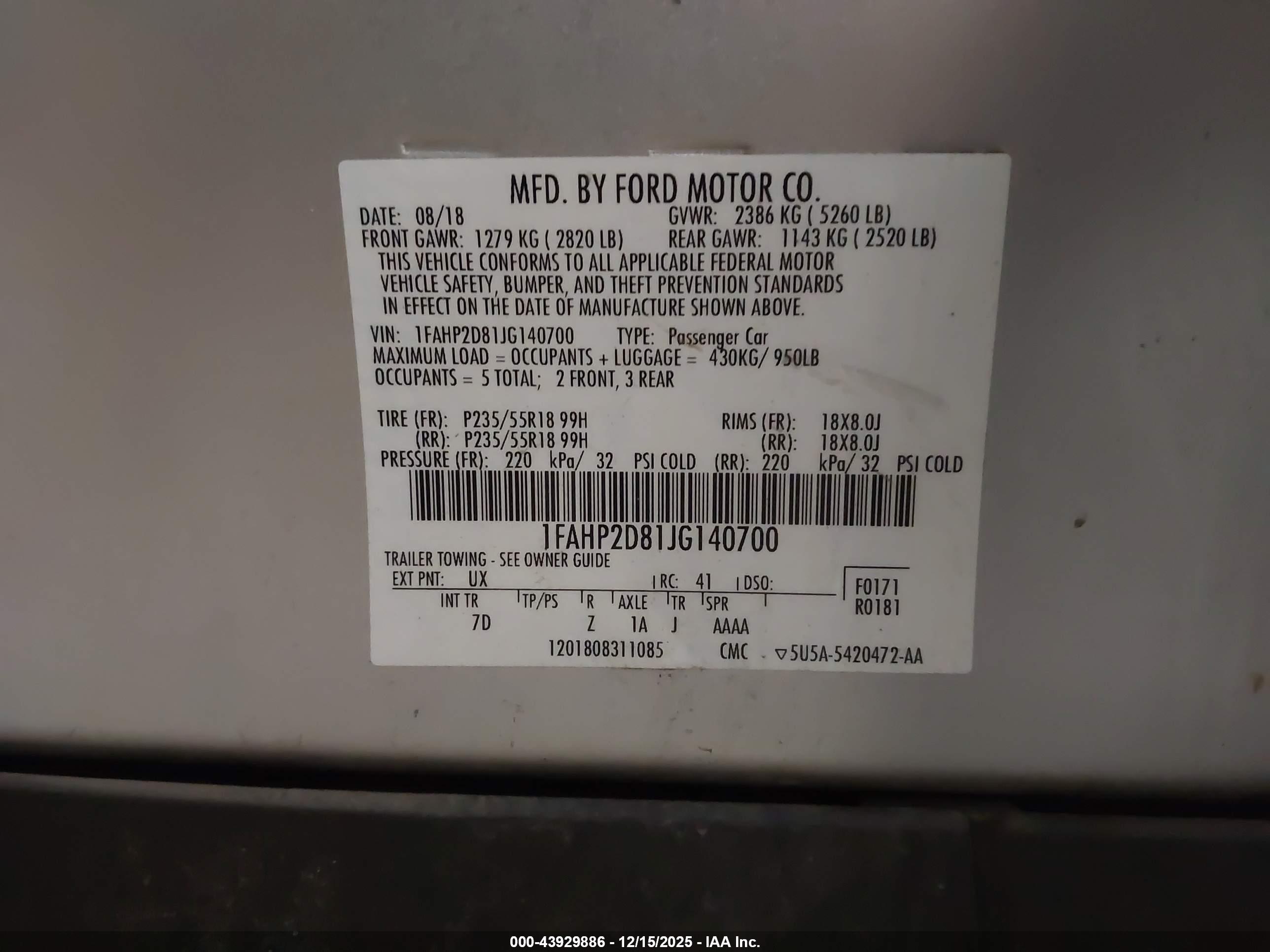 FORD TAURUS image 9