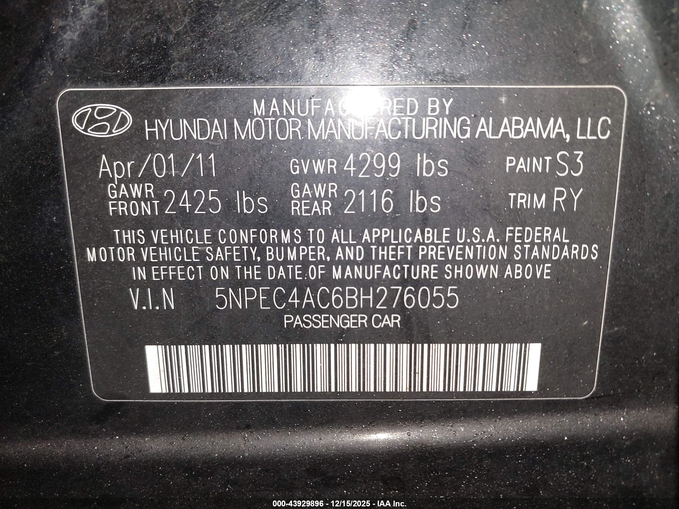HYUNDAI SONATA image 9