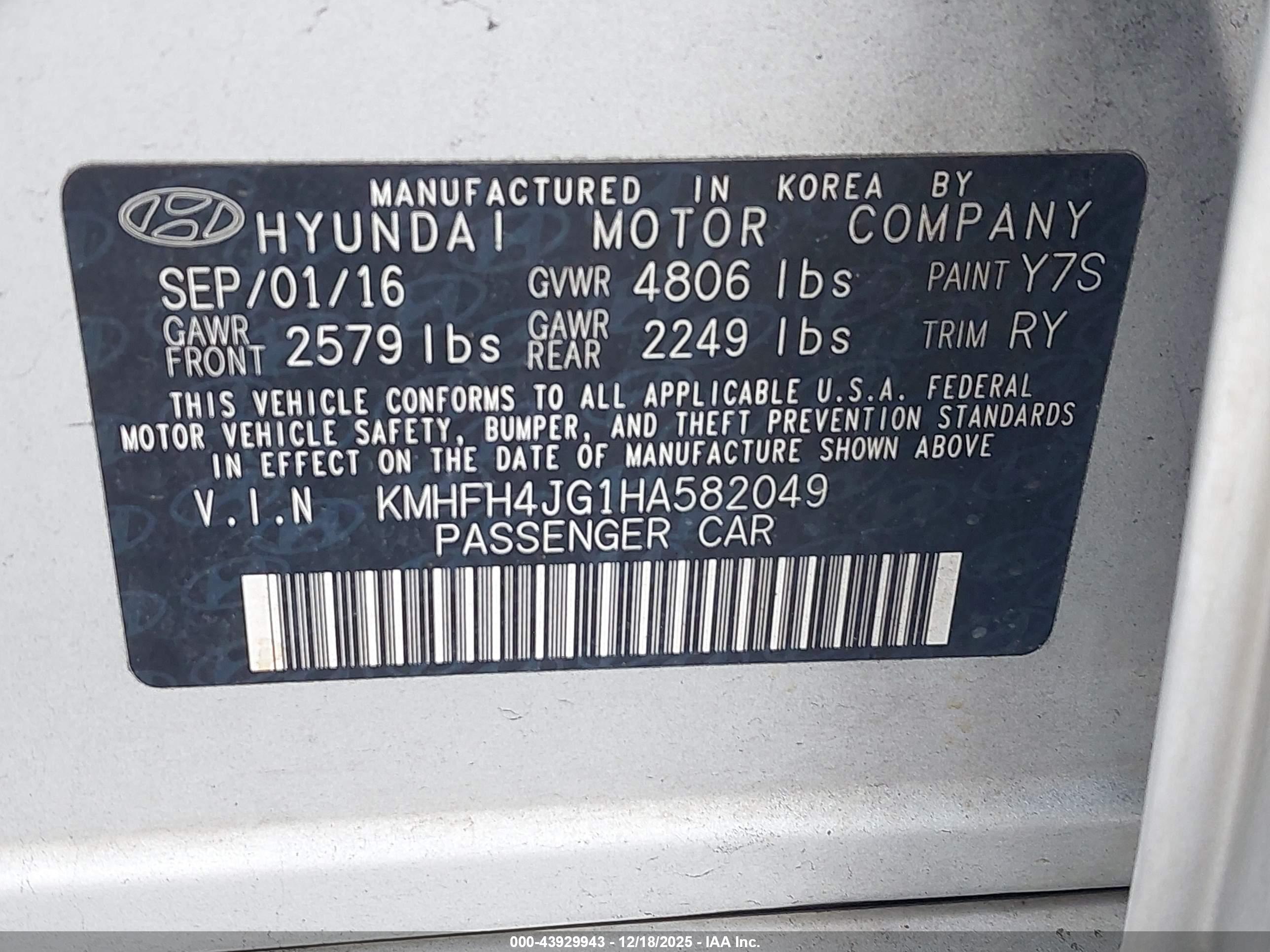 HYUNDAI AZERA image 9