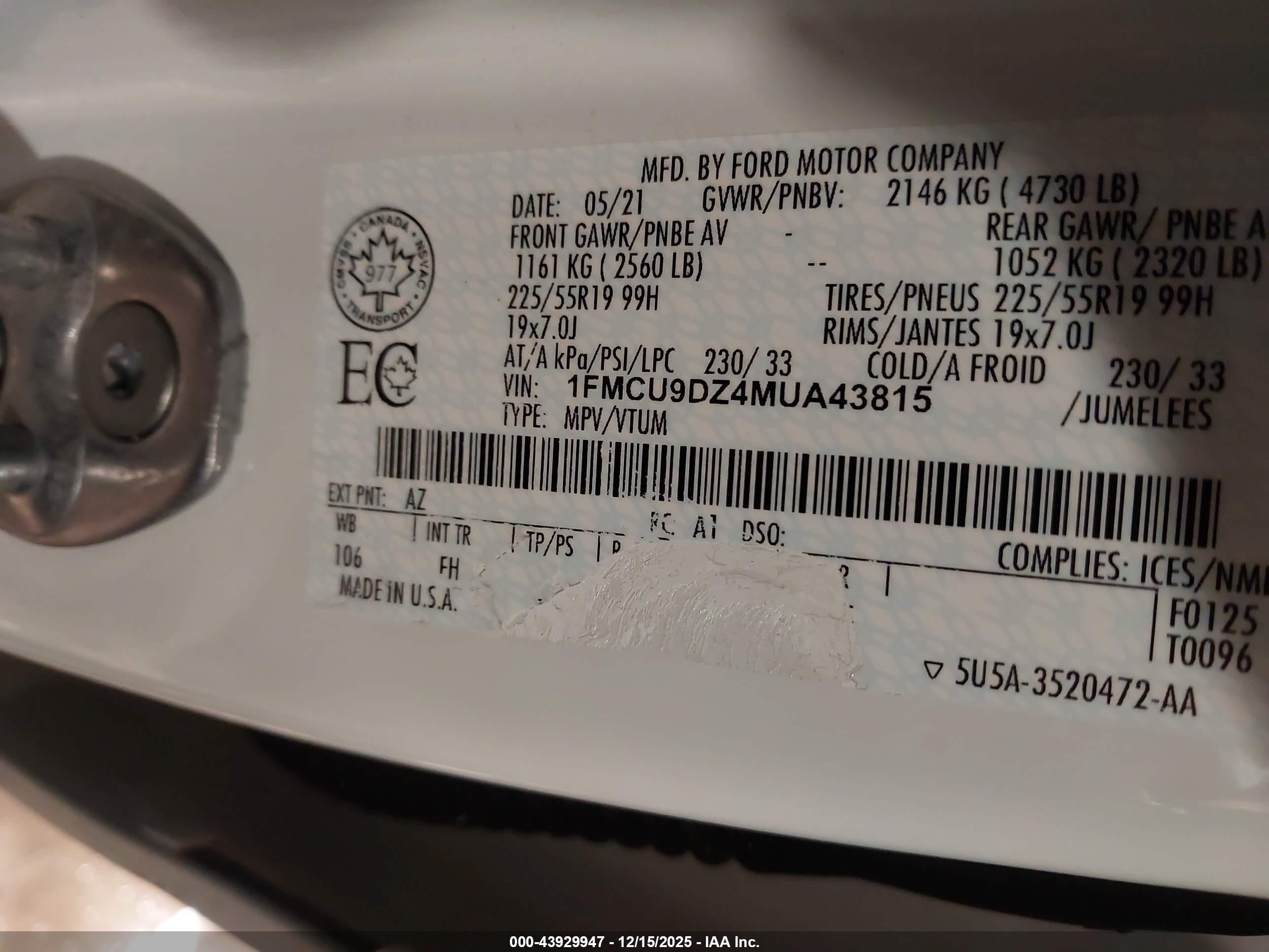 FORD ESCAPE image 9