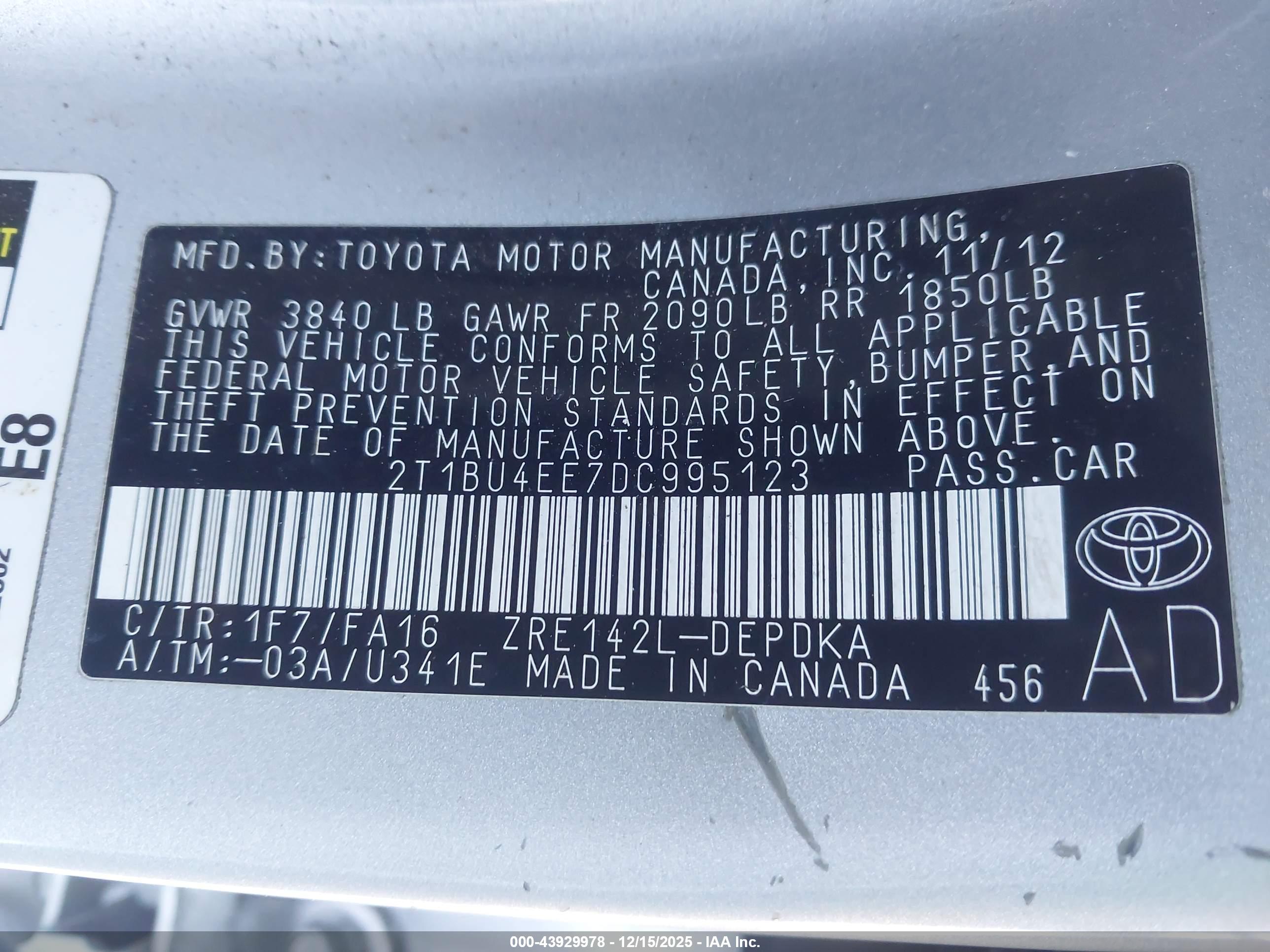 TOYOTA COROLLA image 9