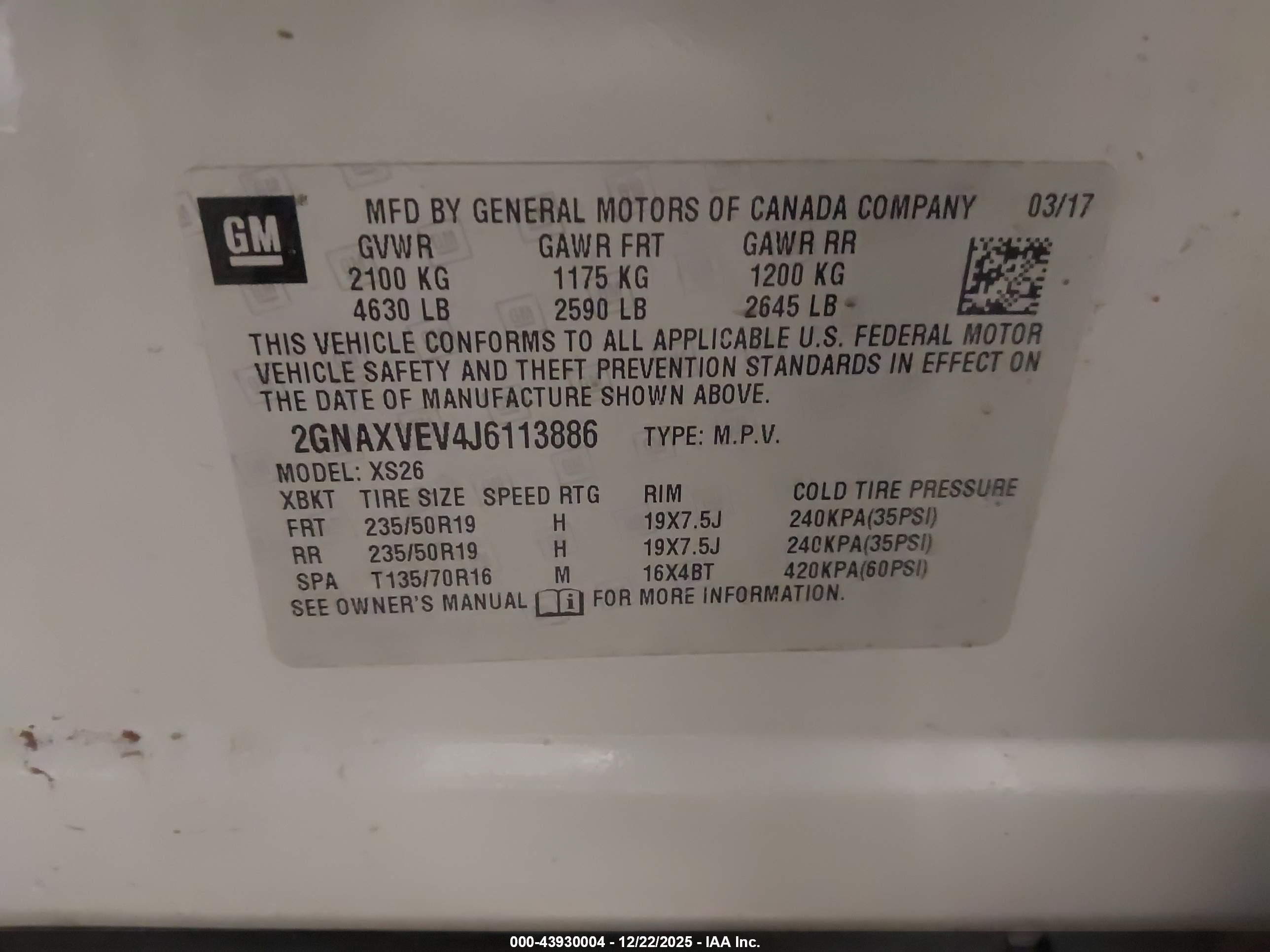 CHEVROLET EQUINOX image 9