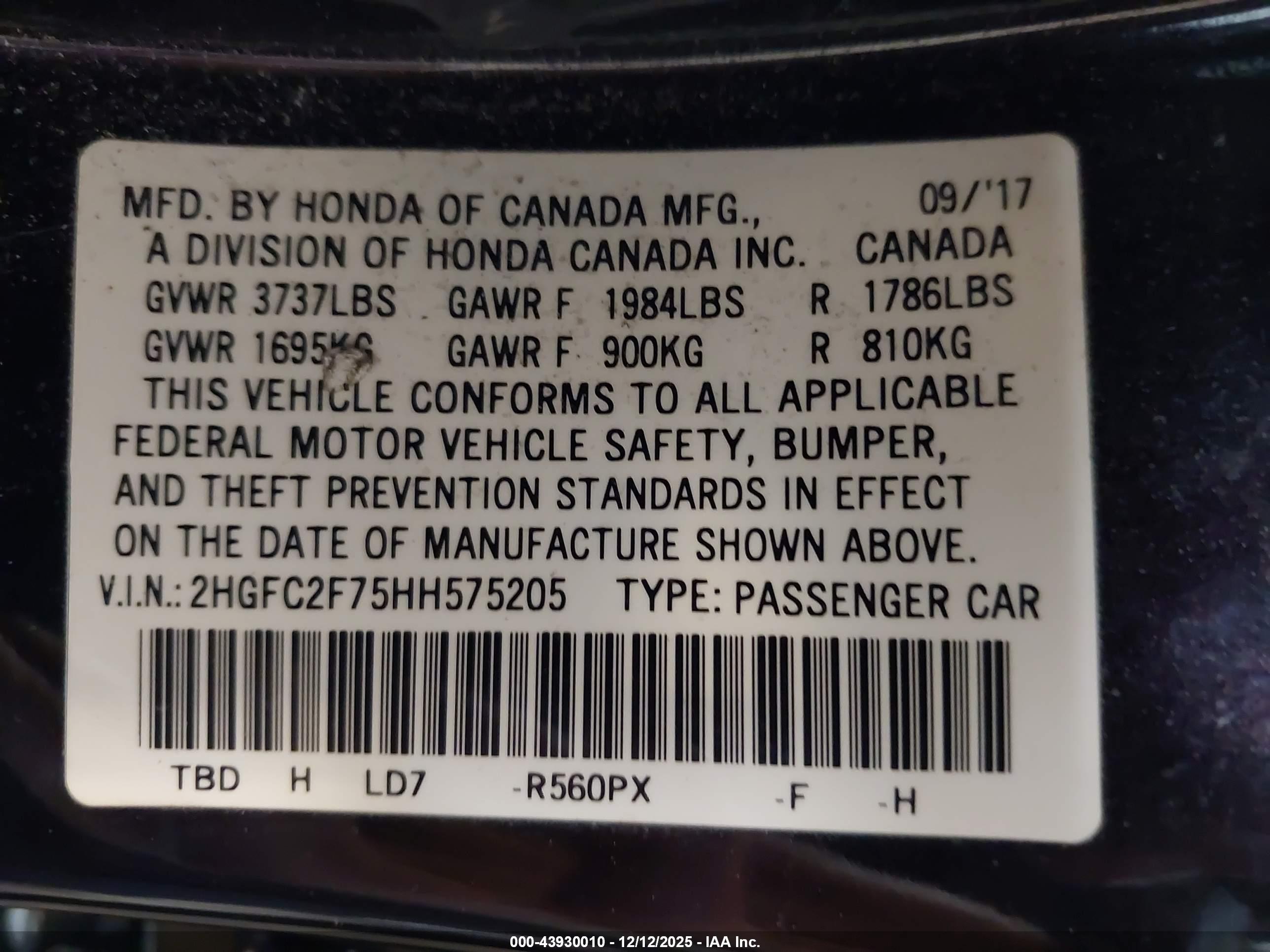 HONDA CIVIC image 9