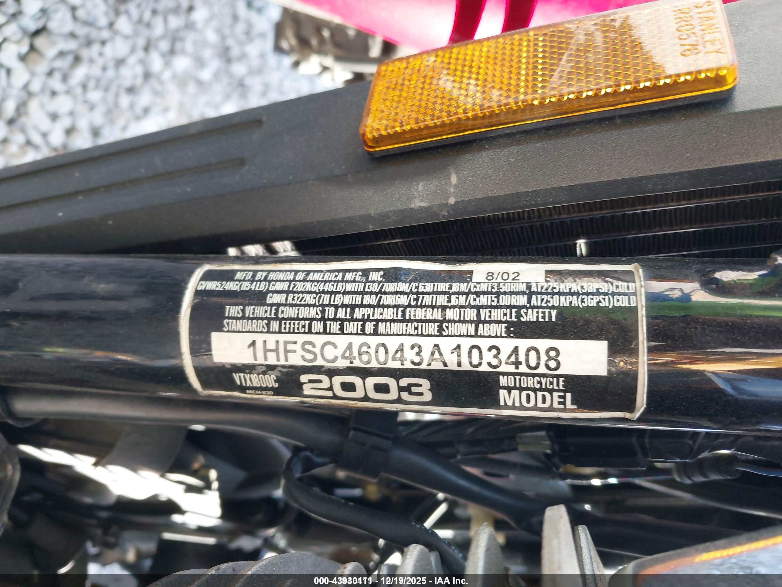 HONDA VTX1800 image 10