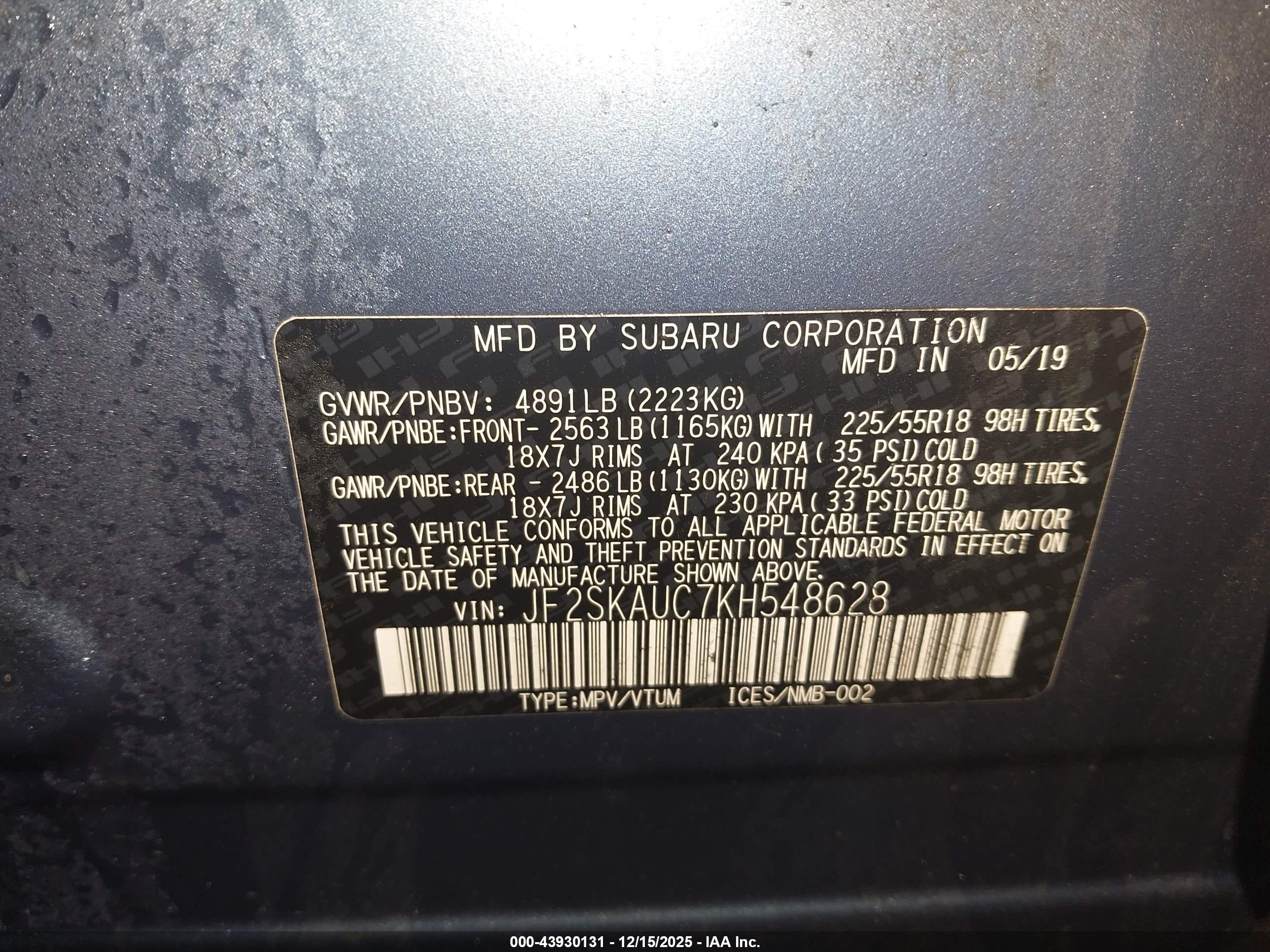 SUBARU FORESTER image 9