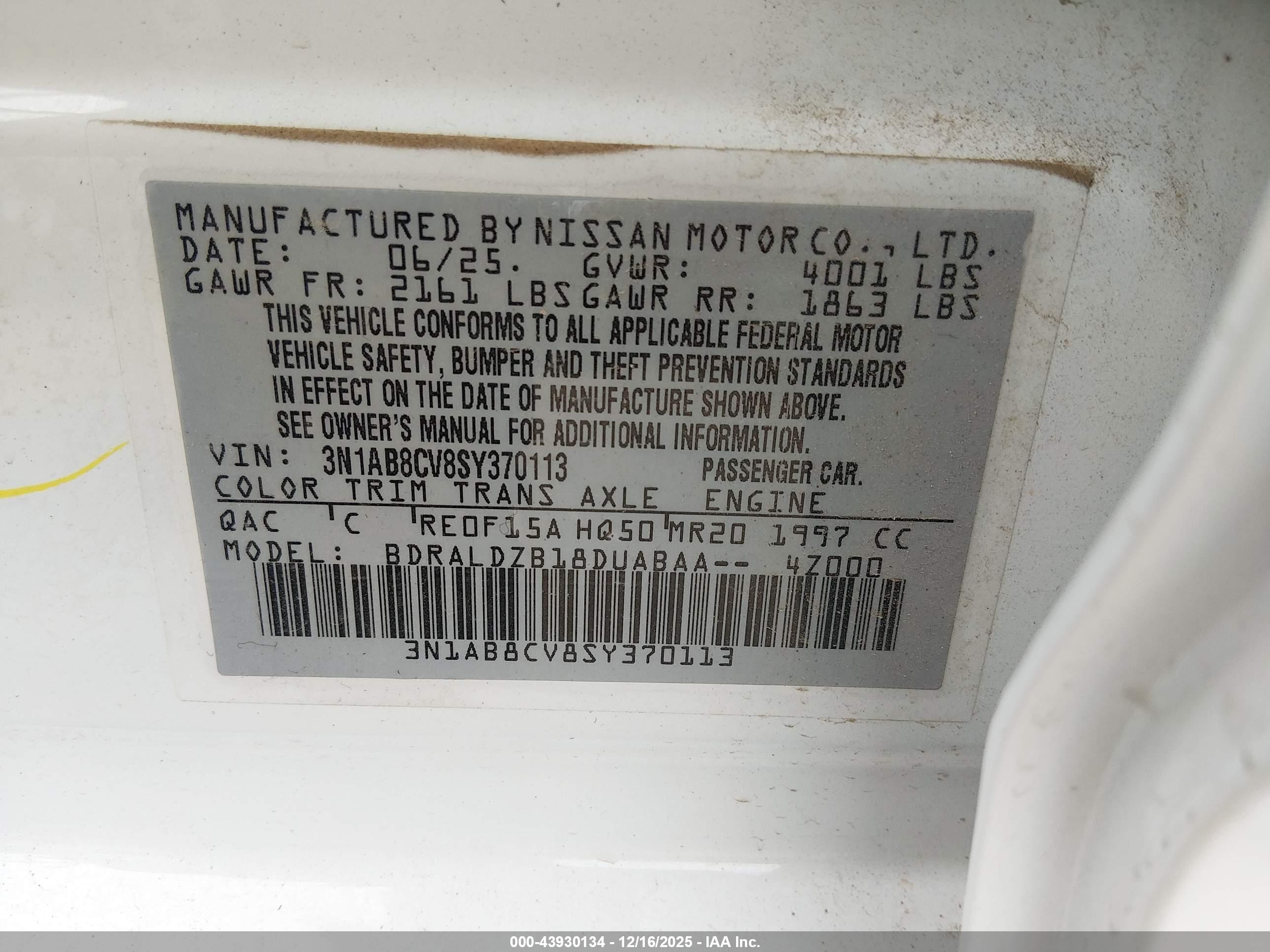 NISSAN SENTRA image 9