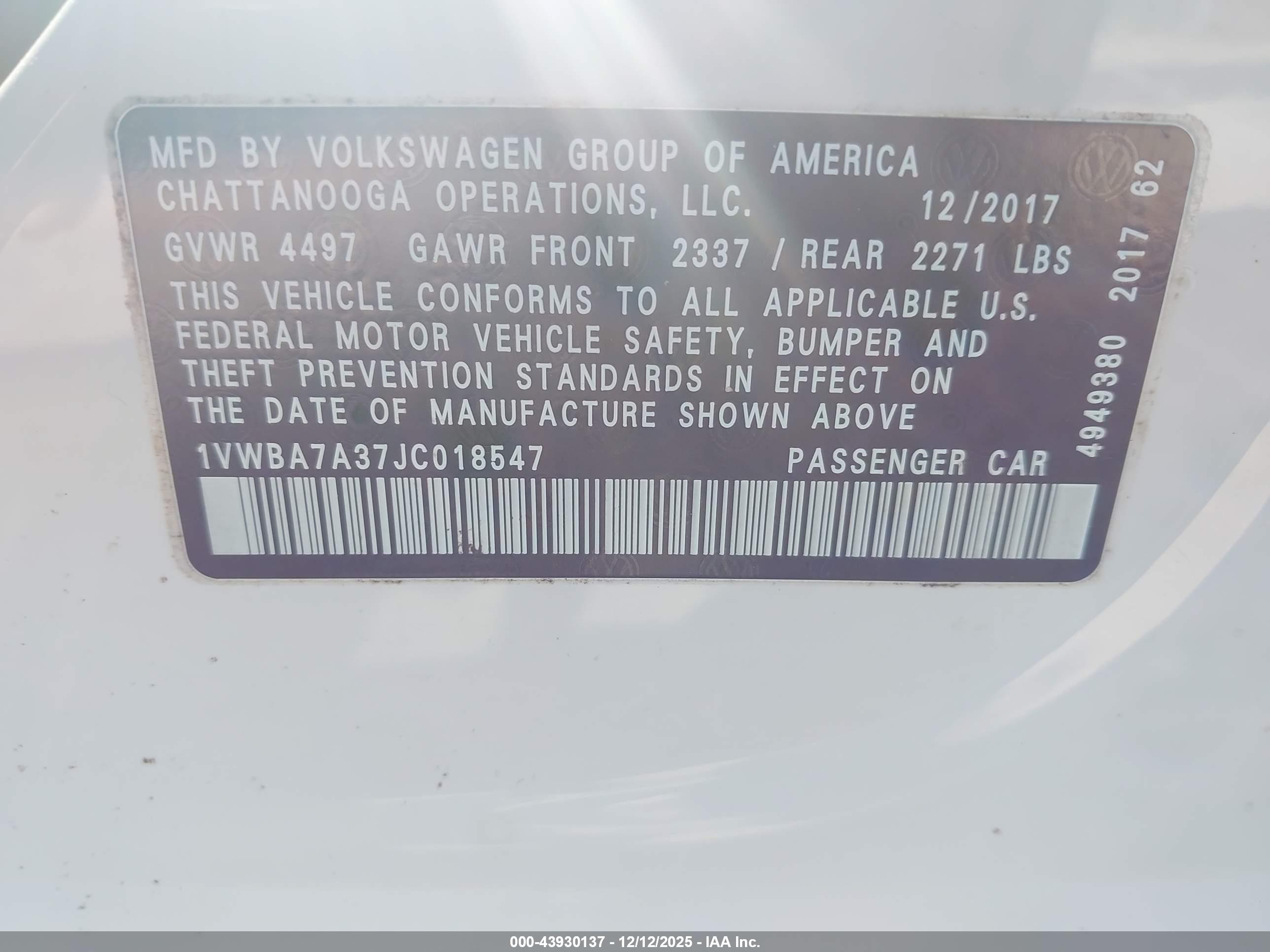 VOLKSWAGEN PASSAT image 9