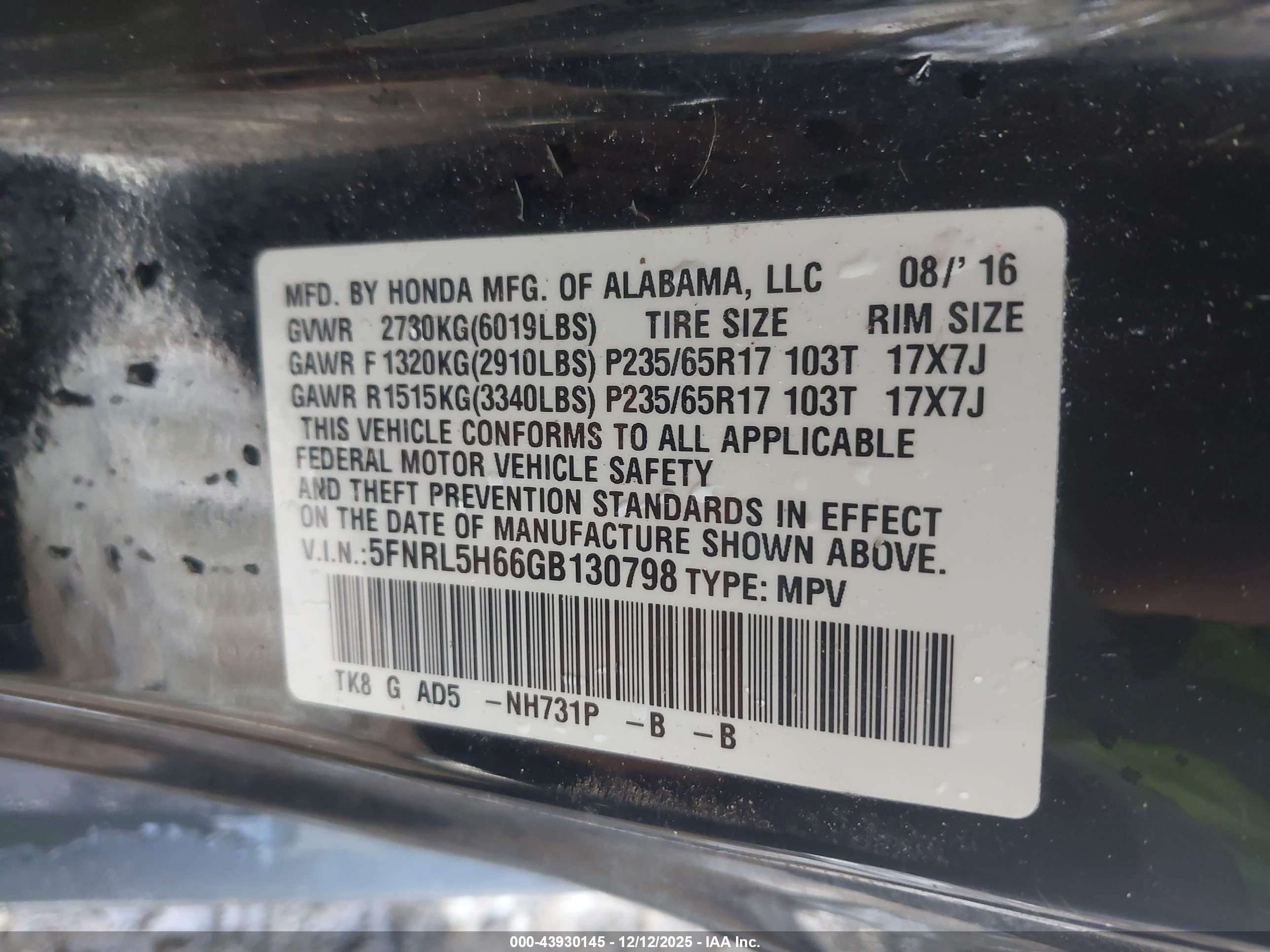 HONDA ODYSSEY image 9