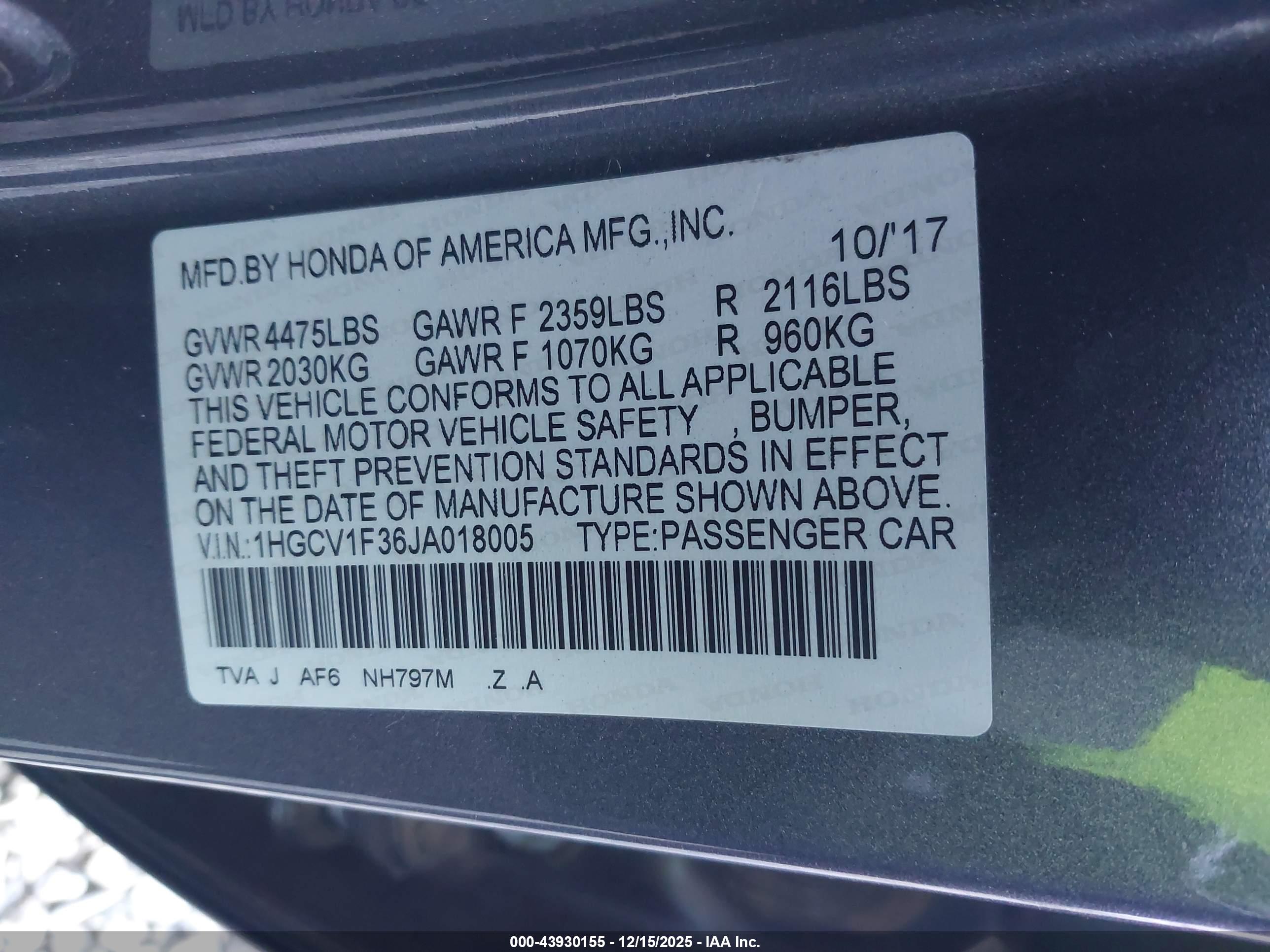 HONDA ACCORD image 9