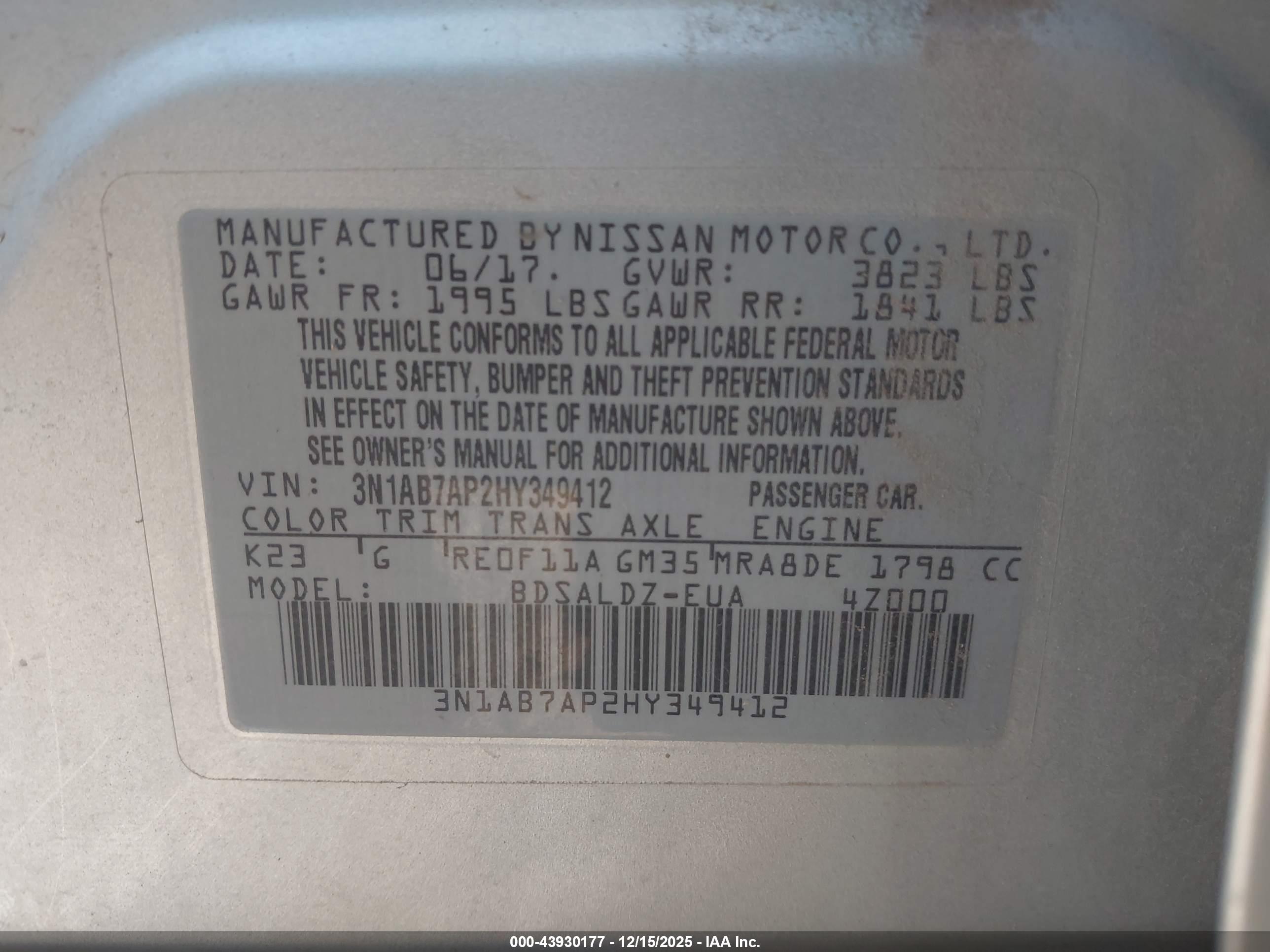 NISSAN SENTRA image 9