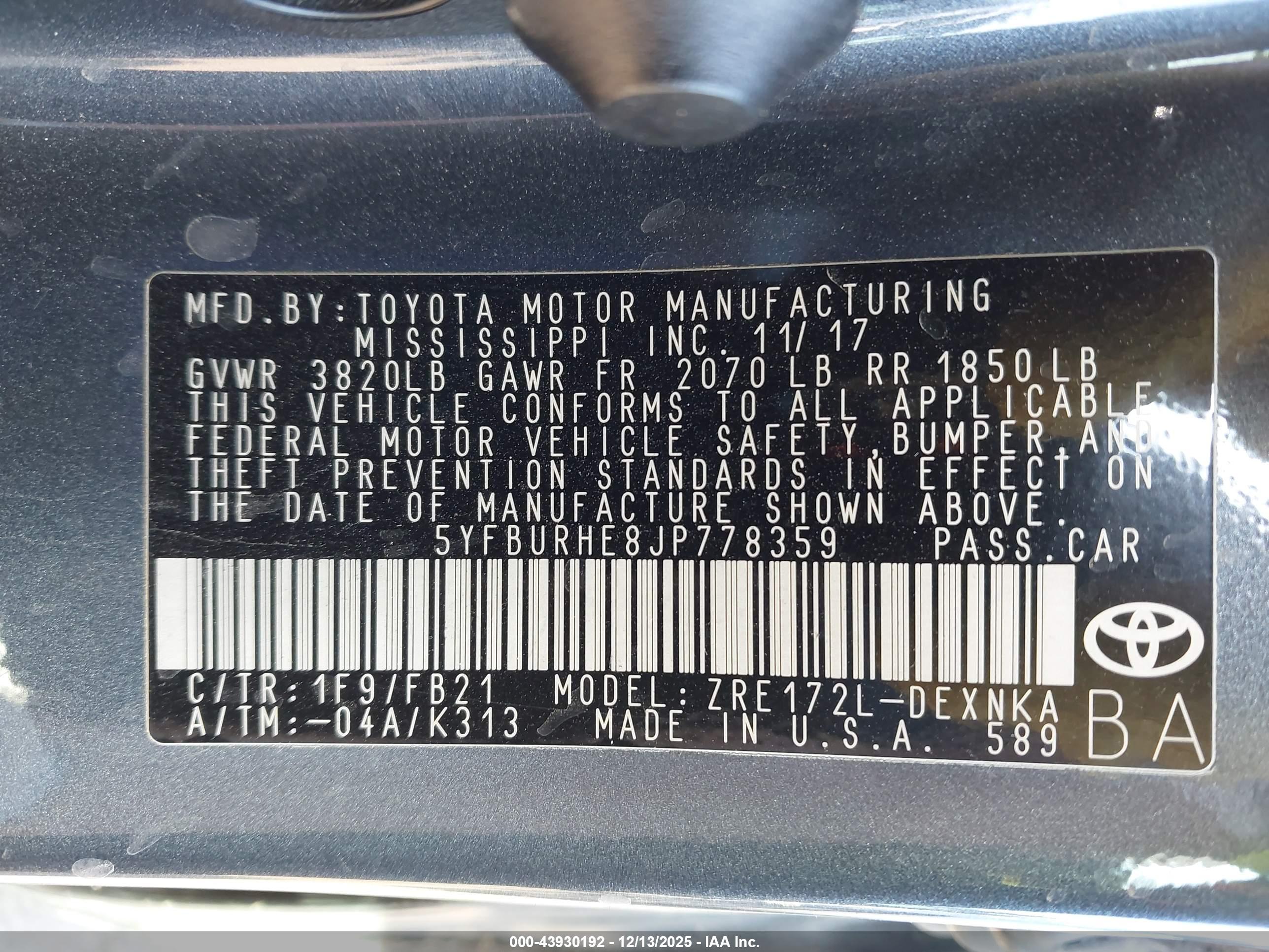 TOYOTA COROLLA image 9