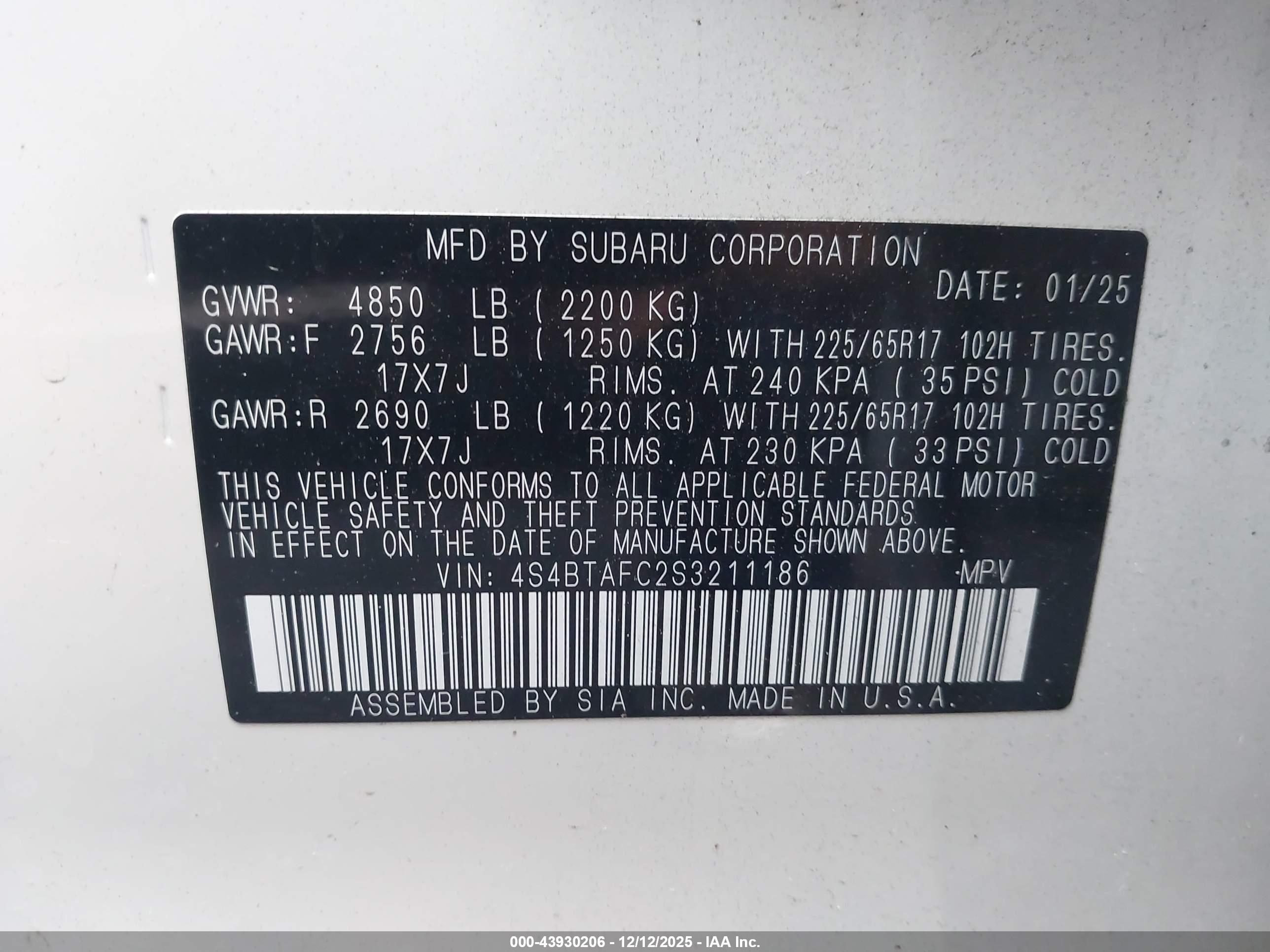 SUBARU OUTBACK image 9