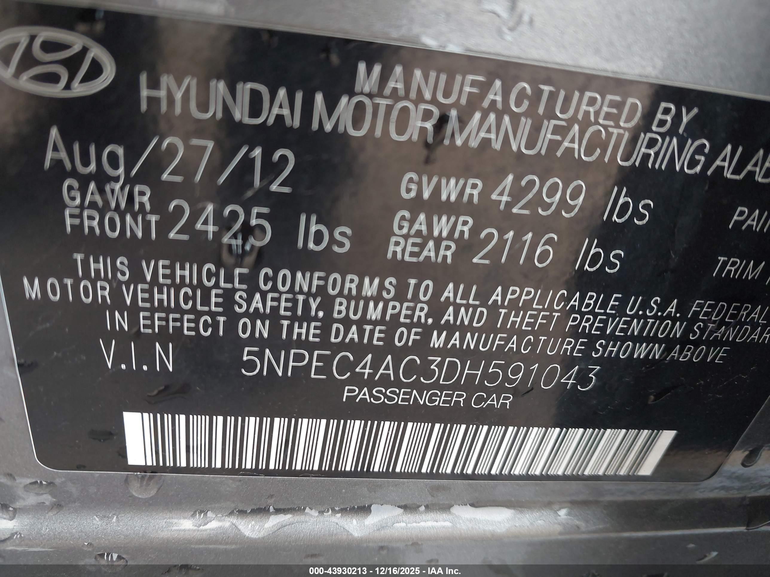HYUNDAI SONATA image 9