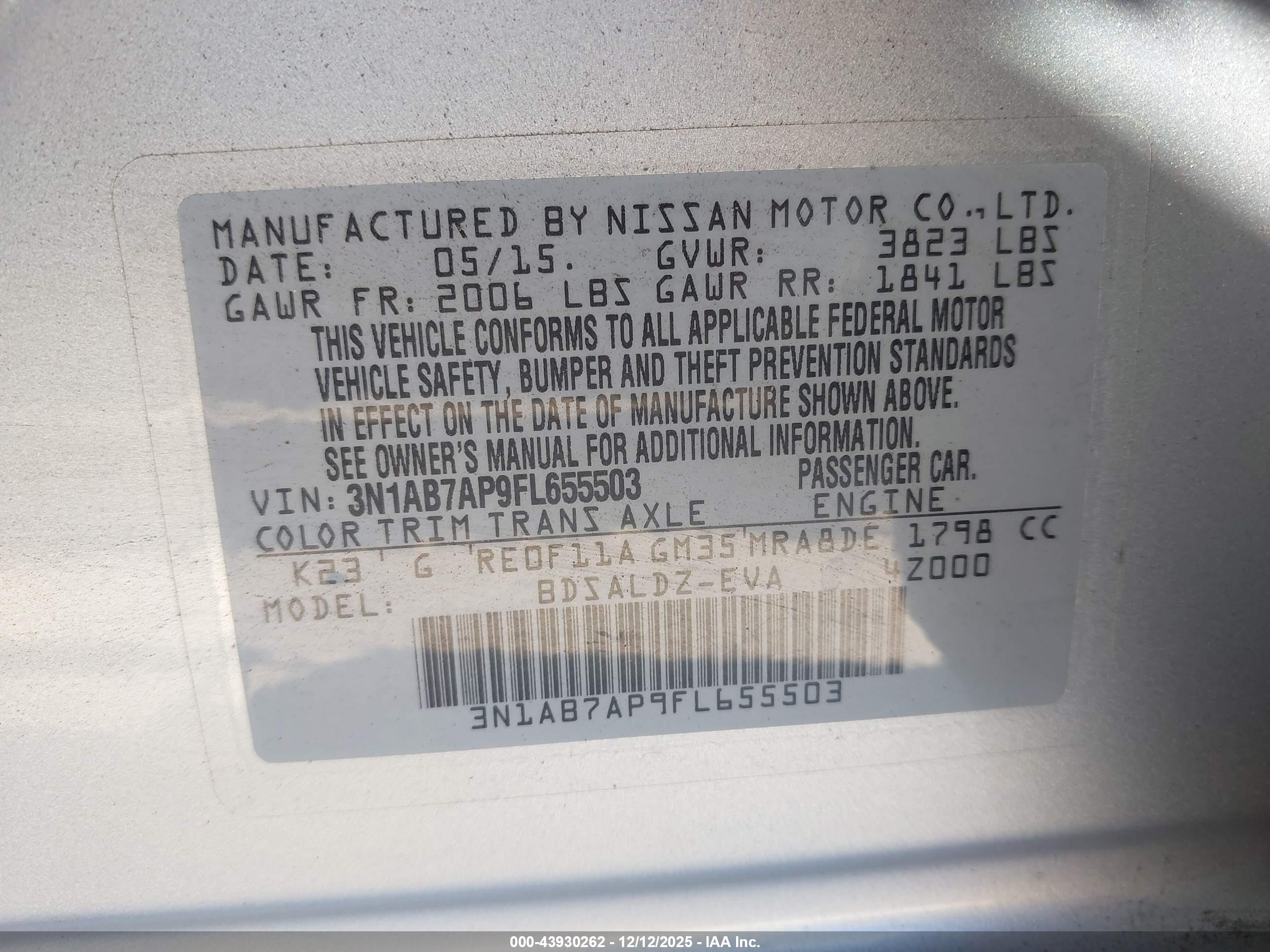 NISSAN SENTRA image 9