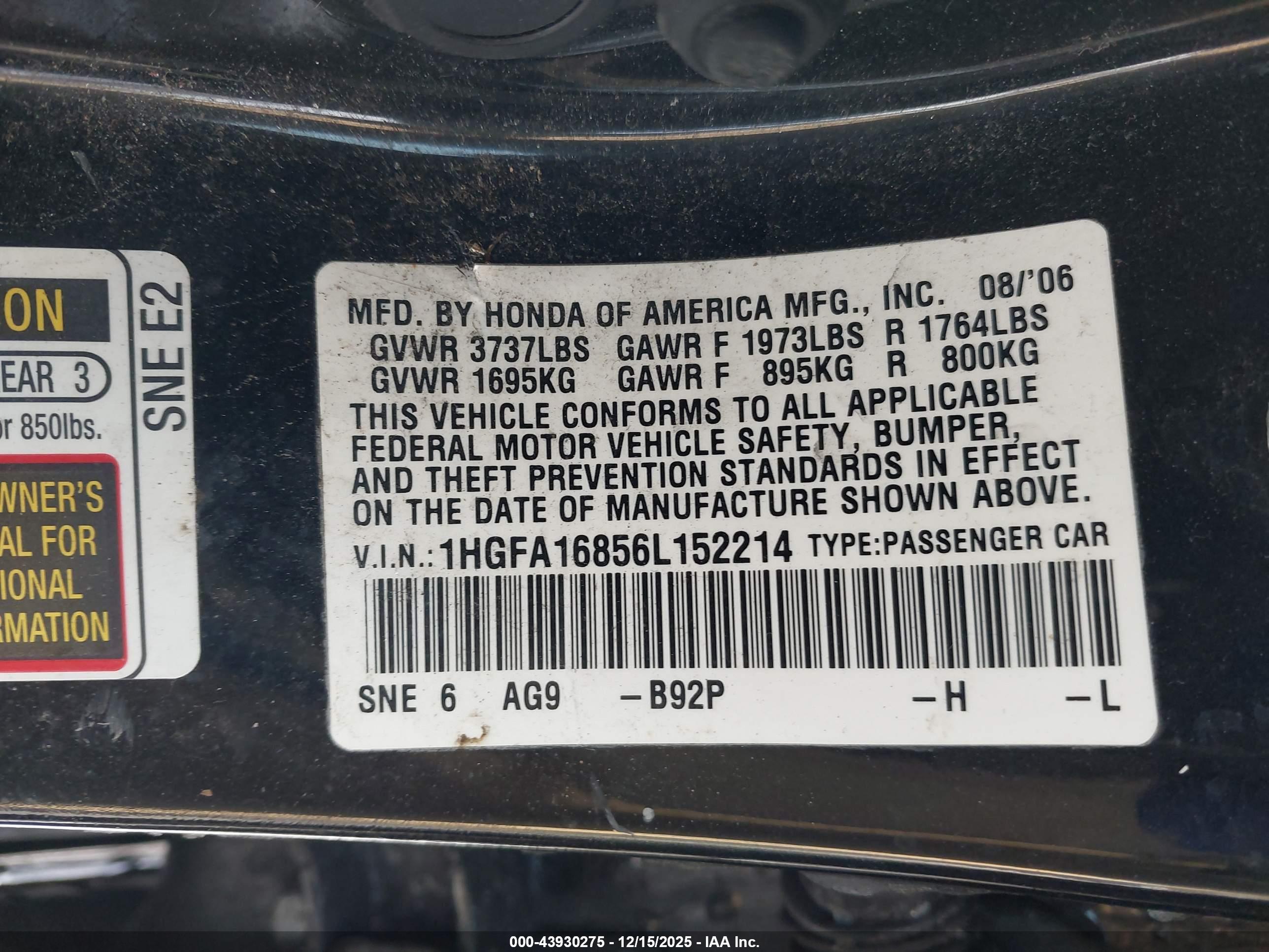HONDA CIVIC image 9