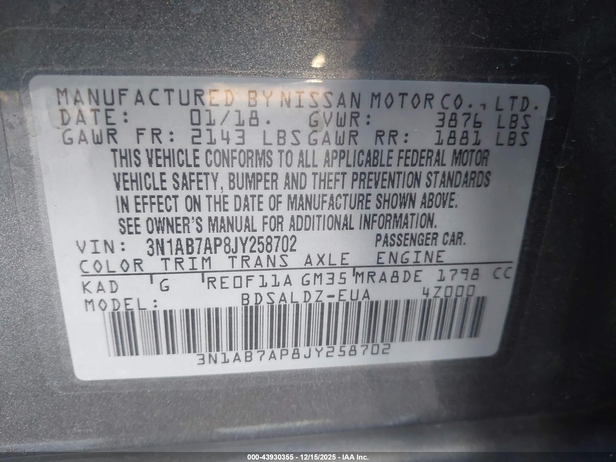 NISSAN SENTRA image 9