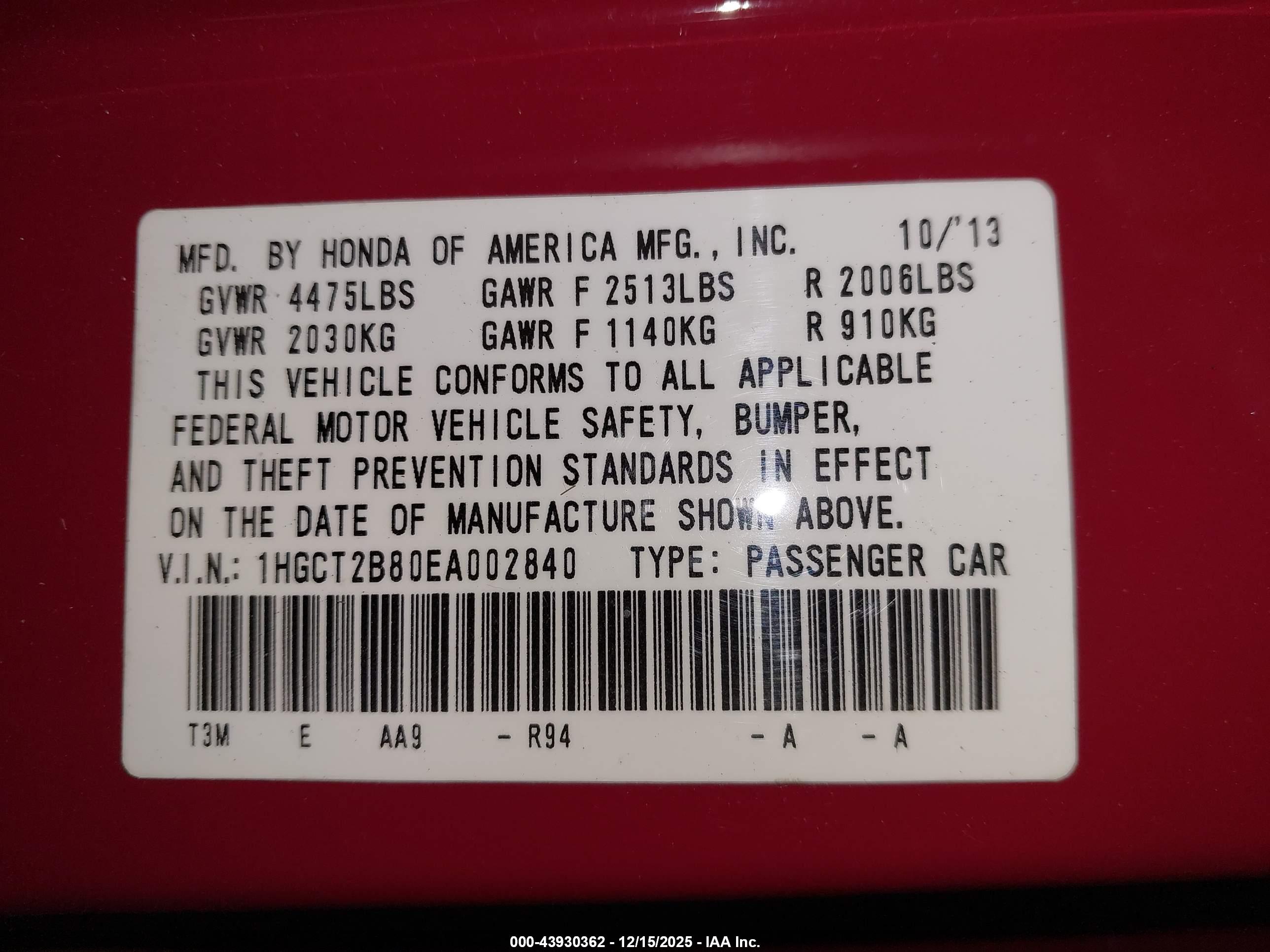 HONDA ACCORD image 9