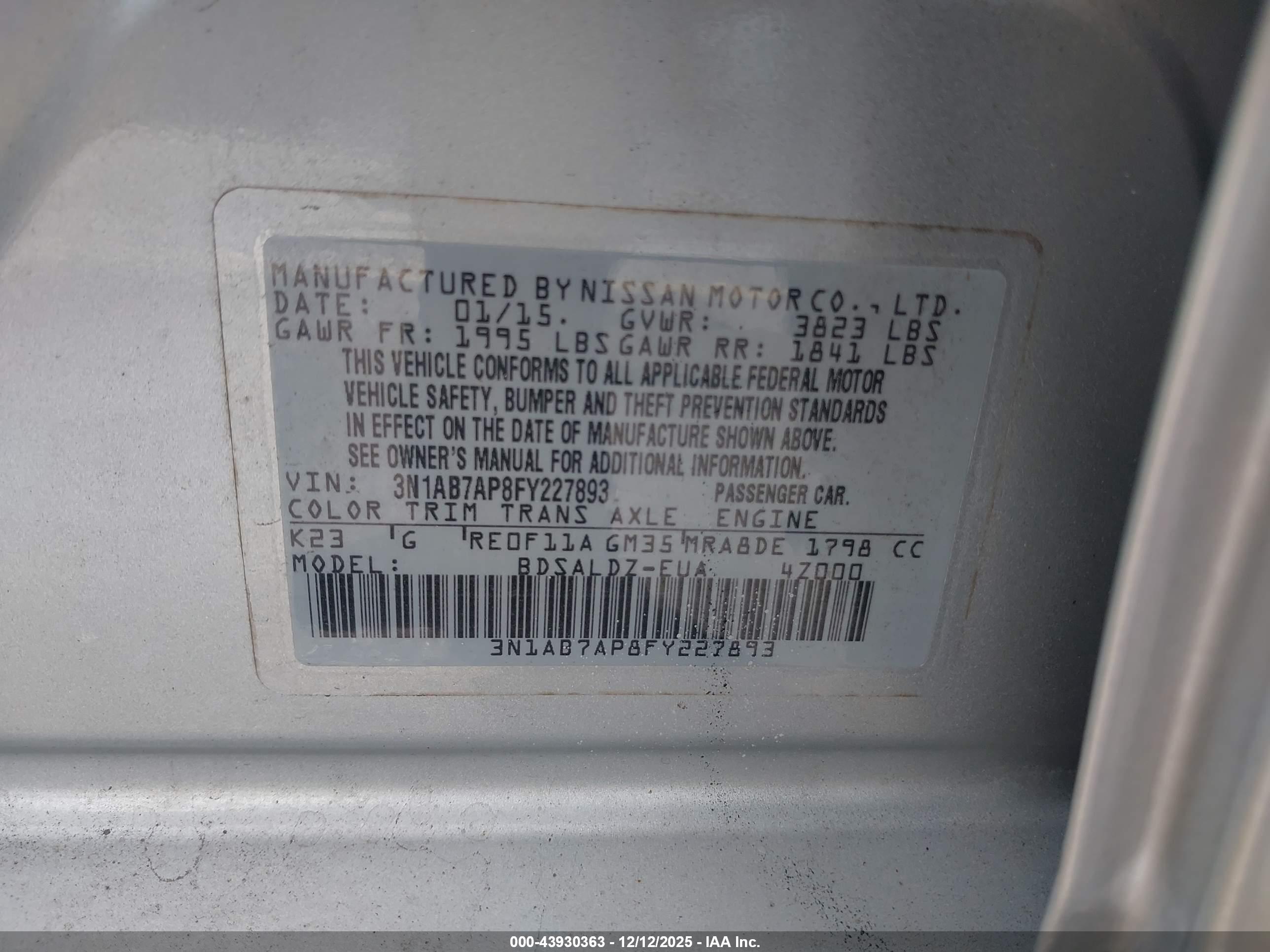 NISSAN SENTRA image 9