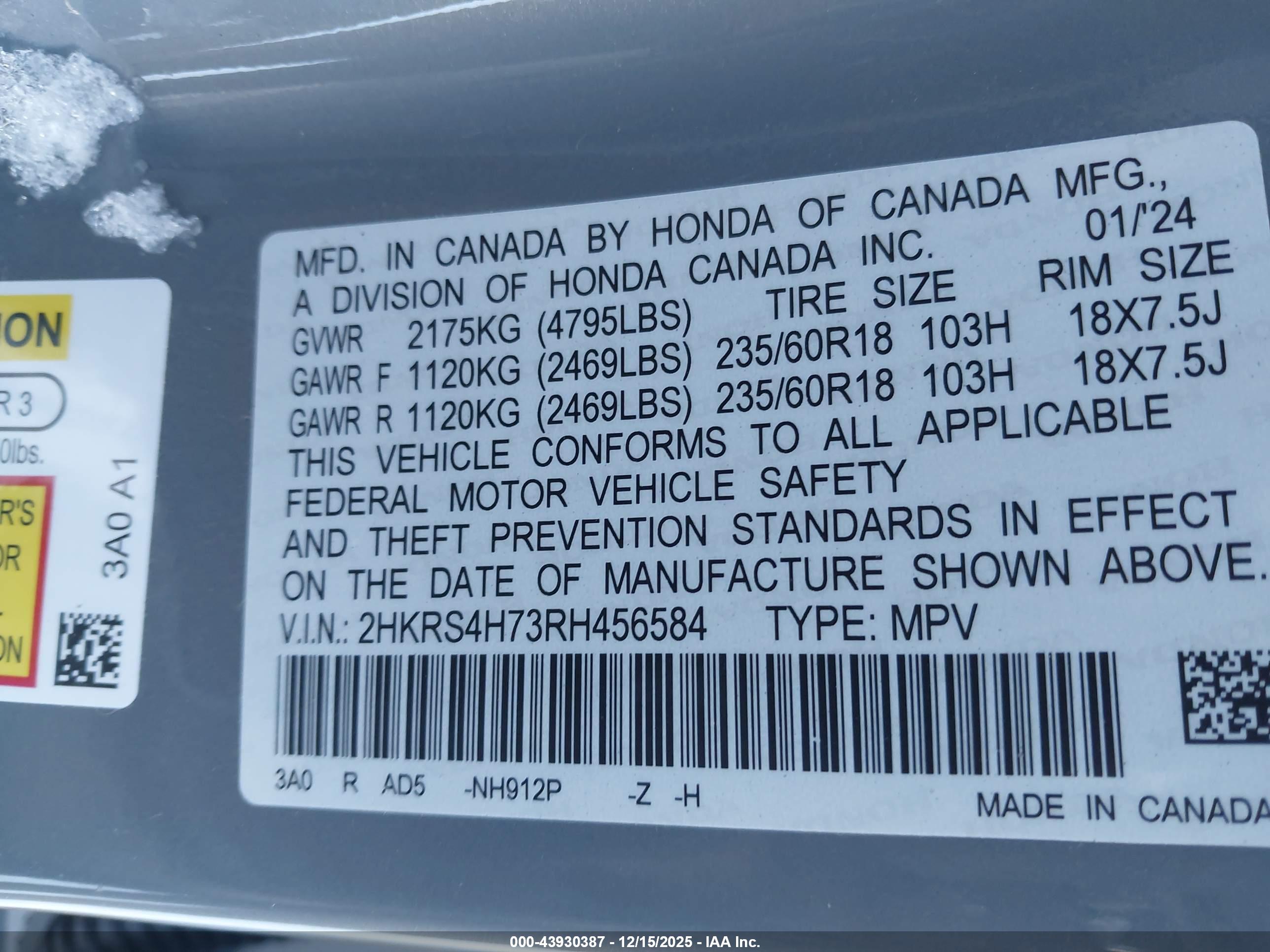 HONDA CR-V image 9