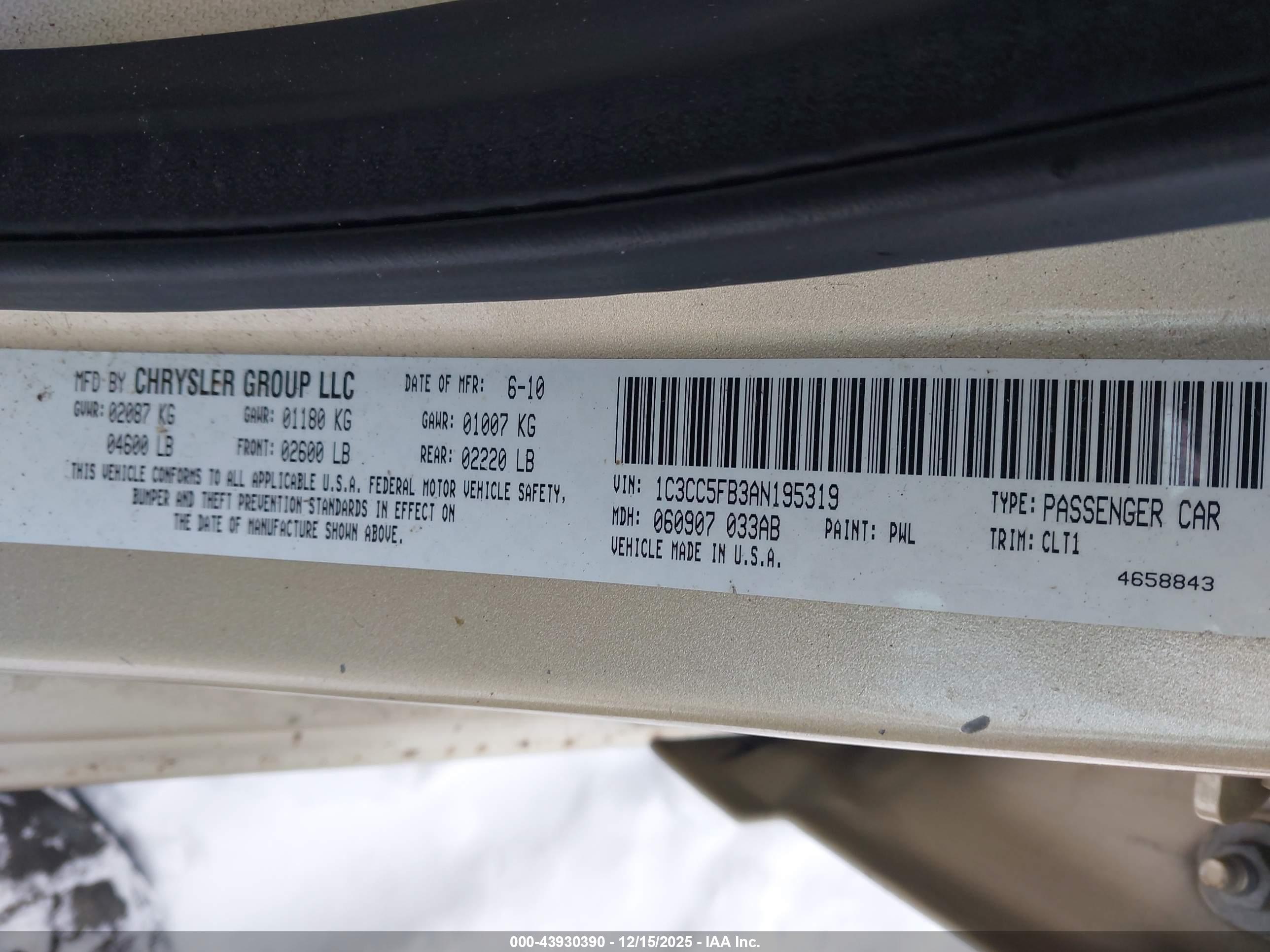 CHRYSLER SEBRING image 9