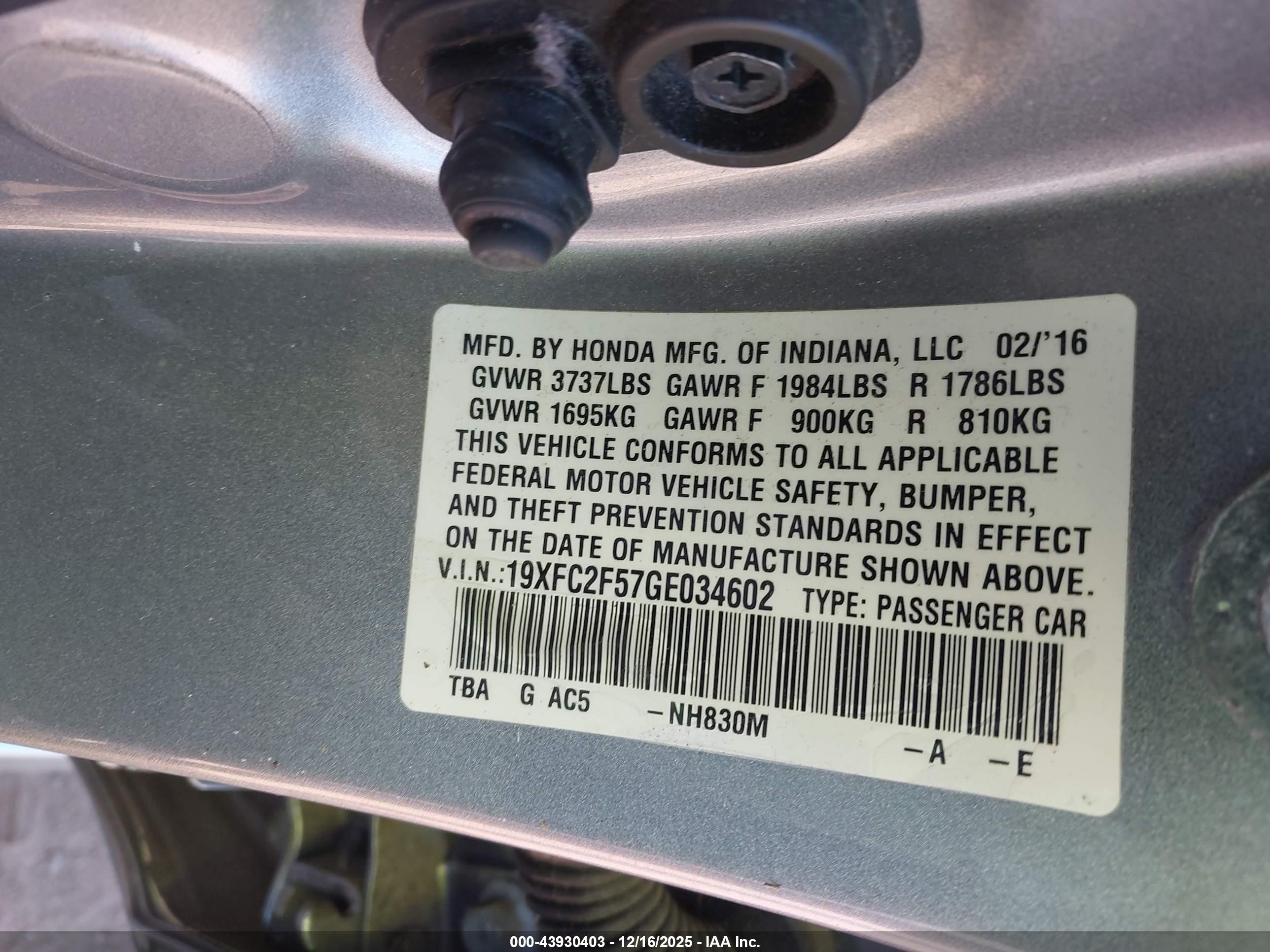 HONDA CIVIC image 9