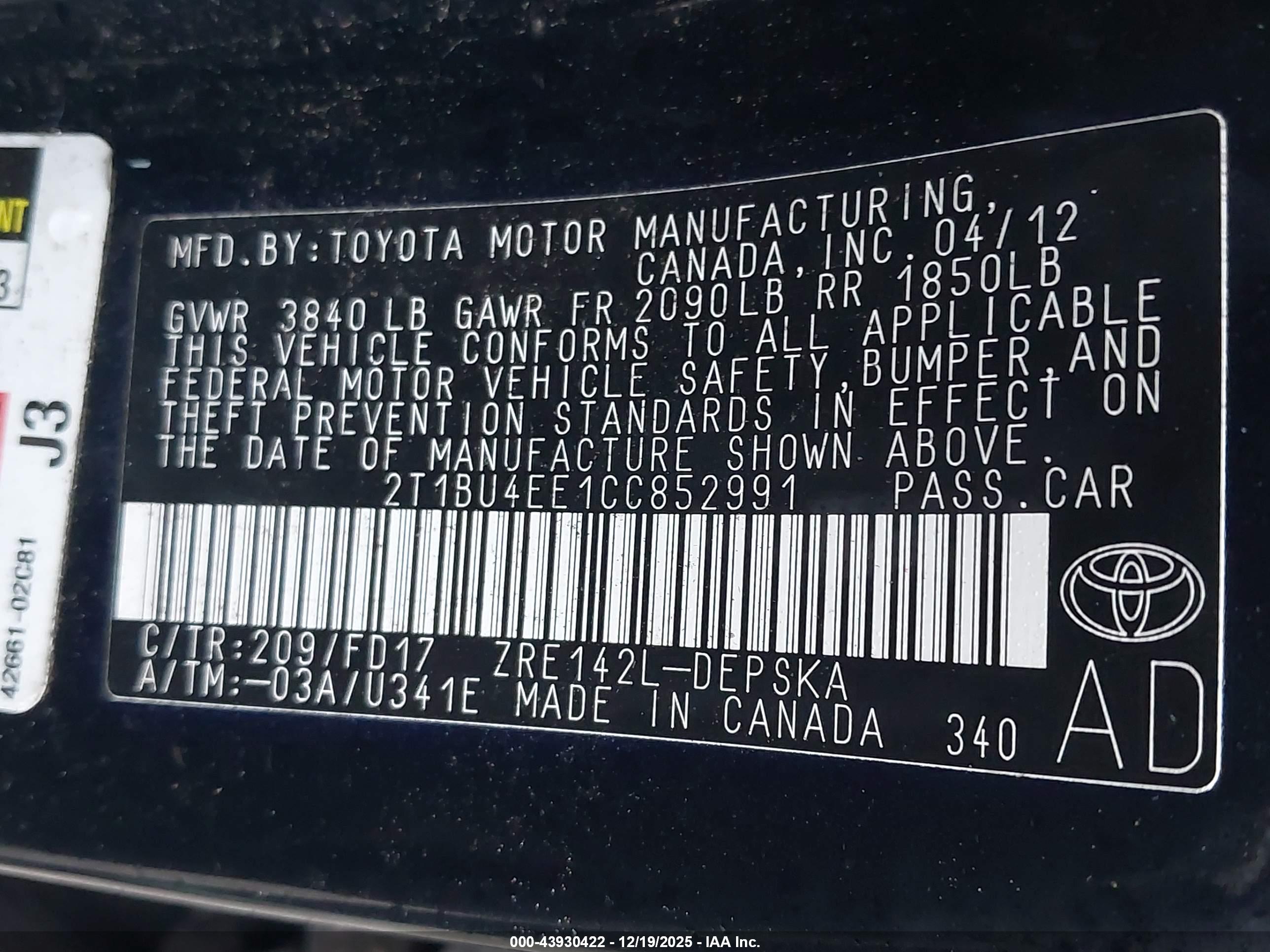 TOYOTA COROLLA image 9