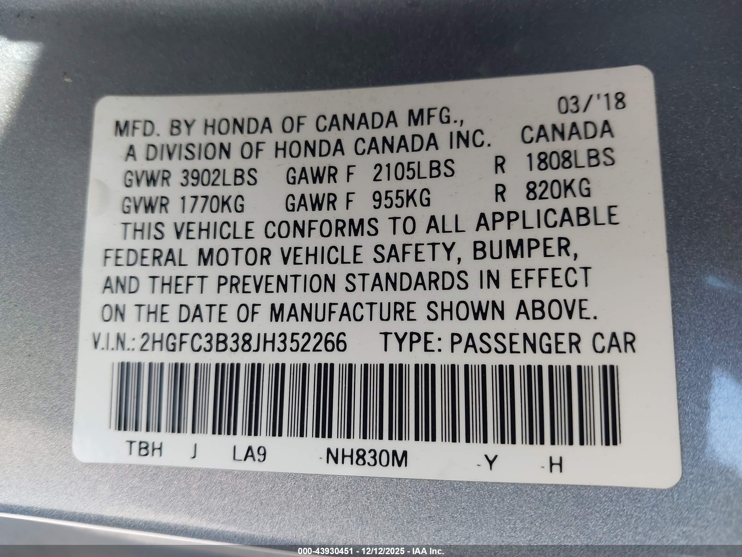 HONDA CIVIC image 9