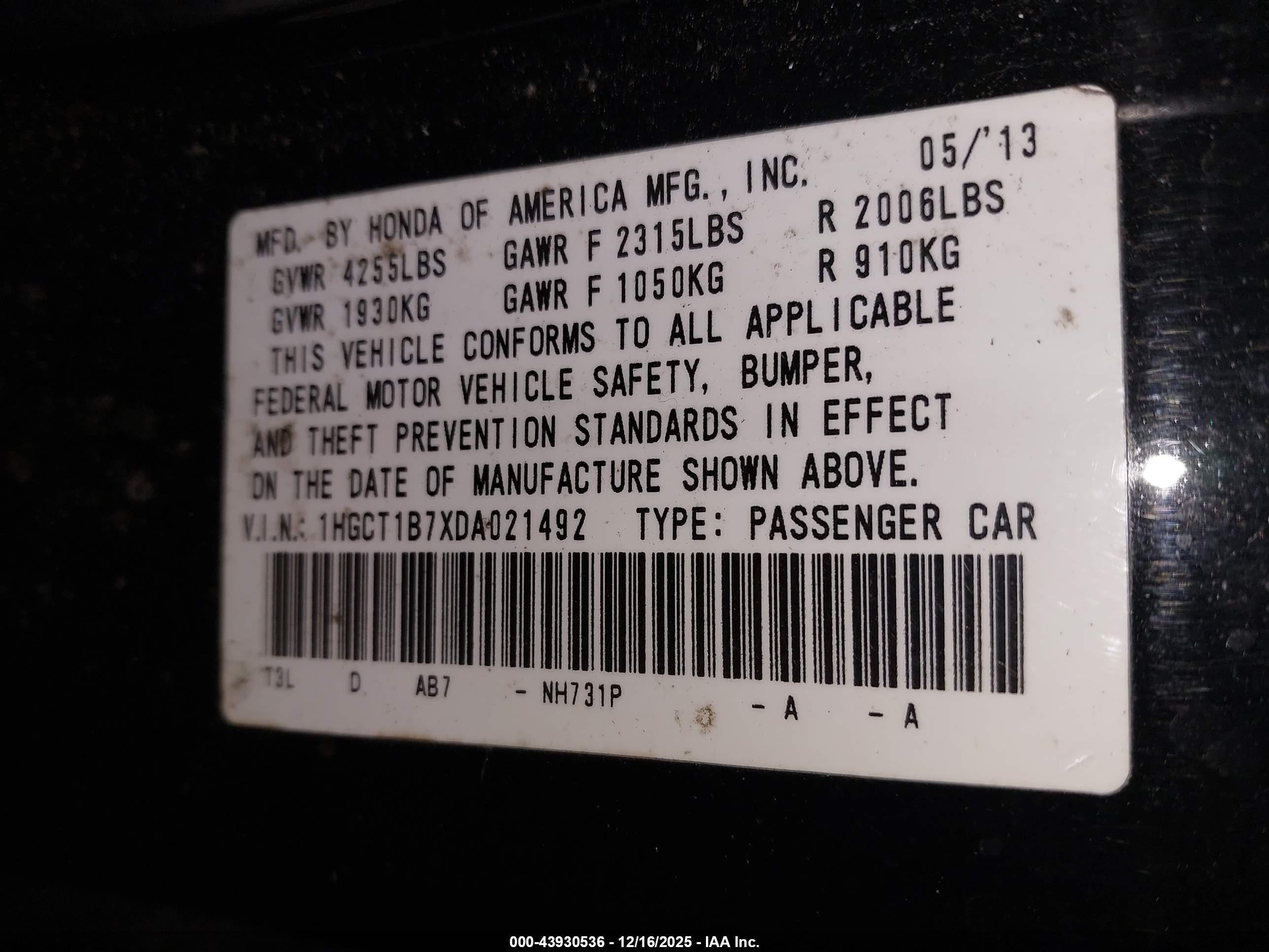 HONDA ACCORD image 9