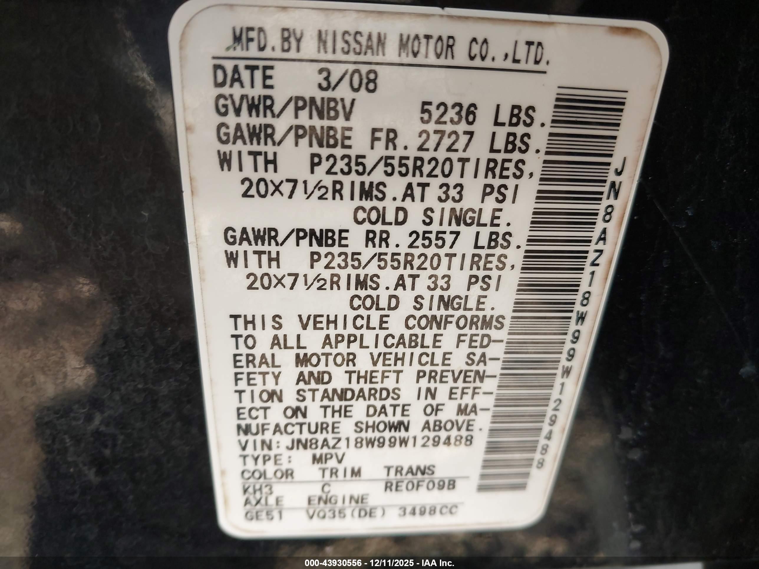 NISSAN MURANO image 9