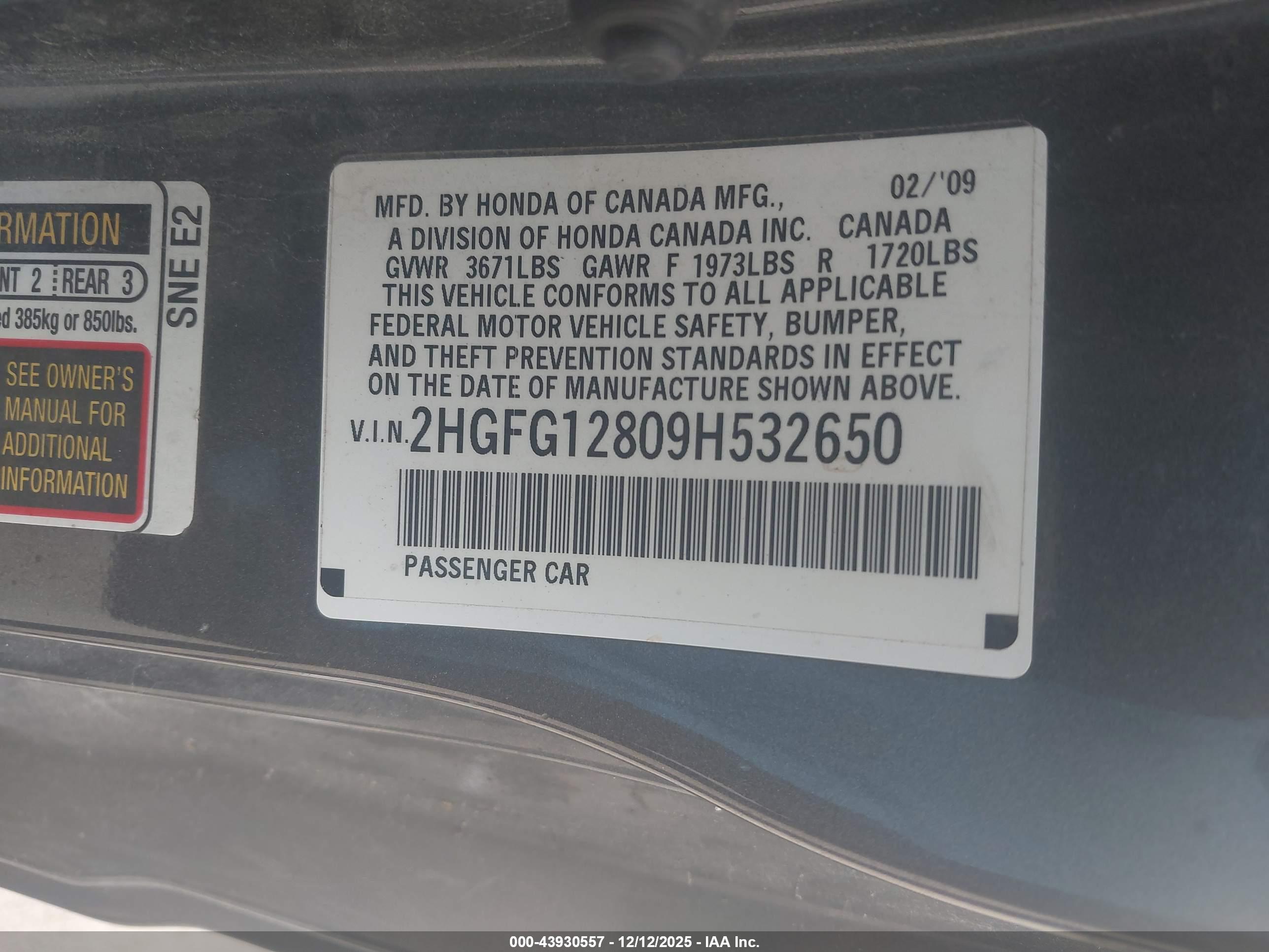HONDA CIVIC image 9