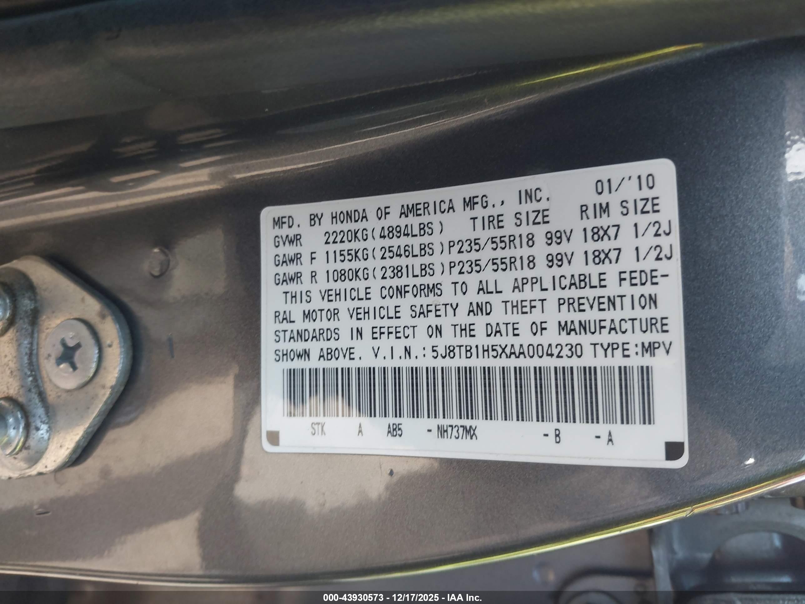 ACURA RDX image 9