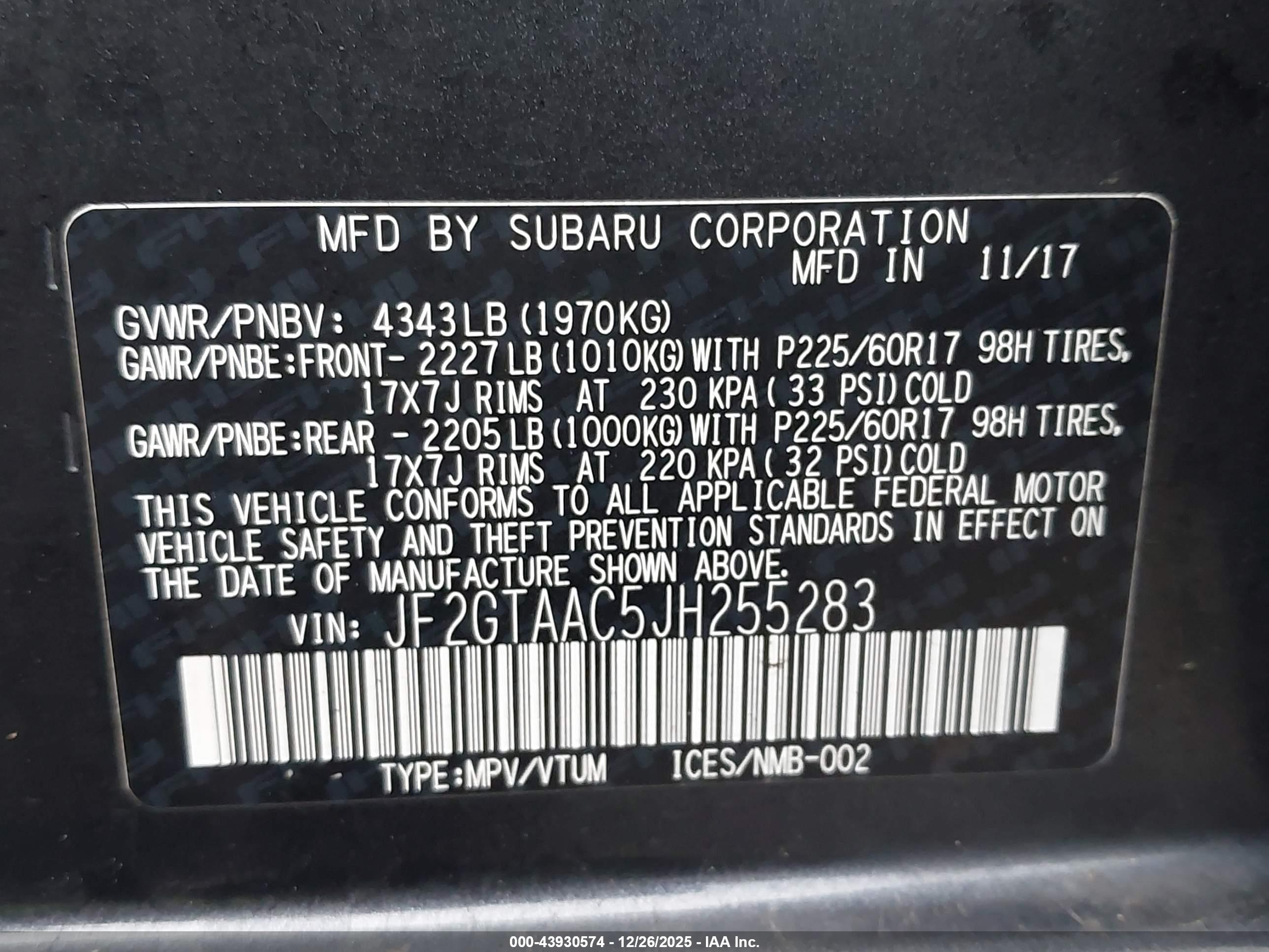 SUBARU CROSSTREK image 9