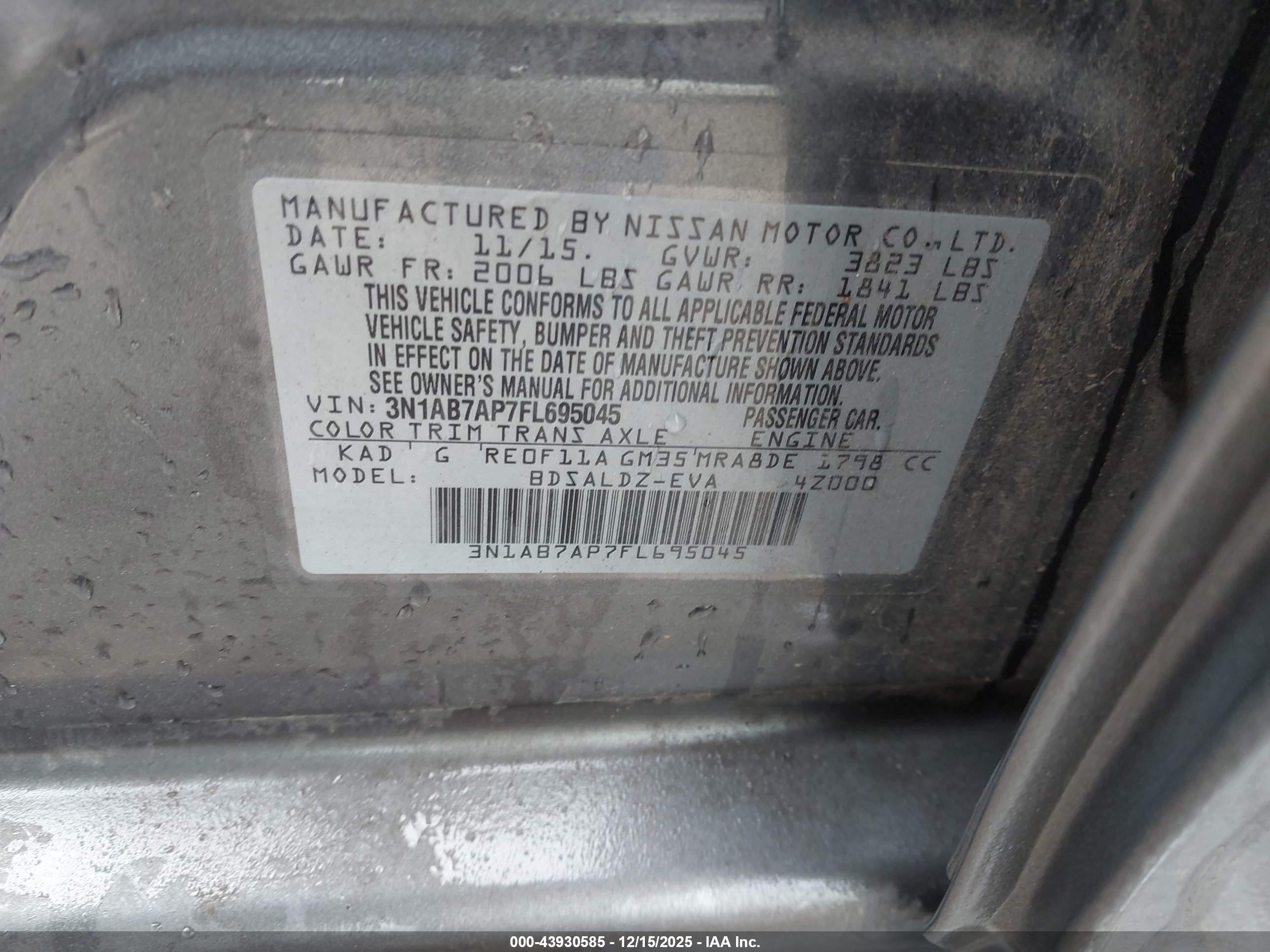 NISSAN SENTRA image 9