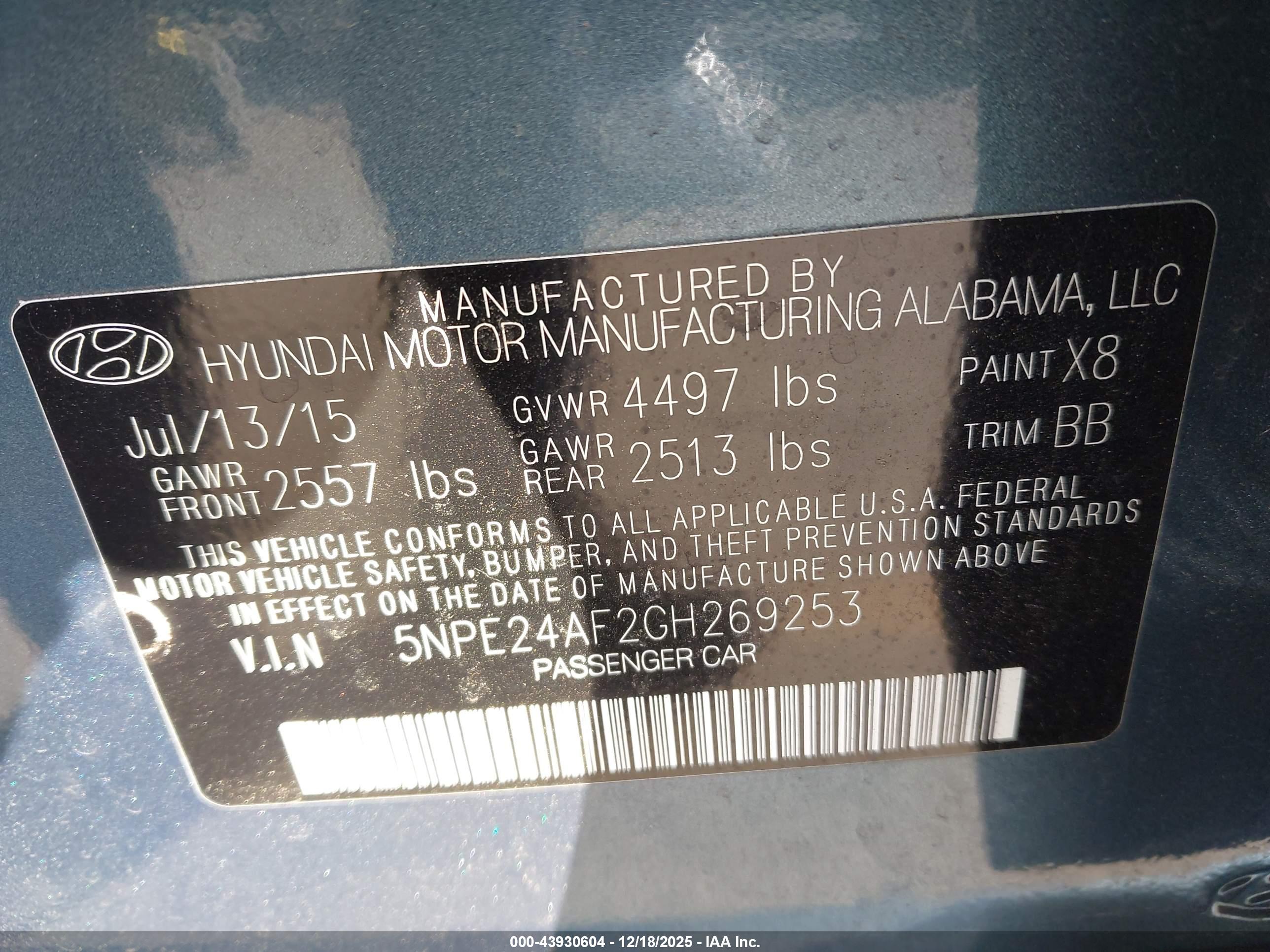 HYUNDAI SONATA image 9