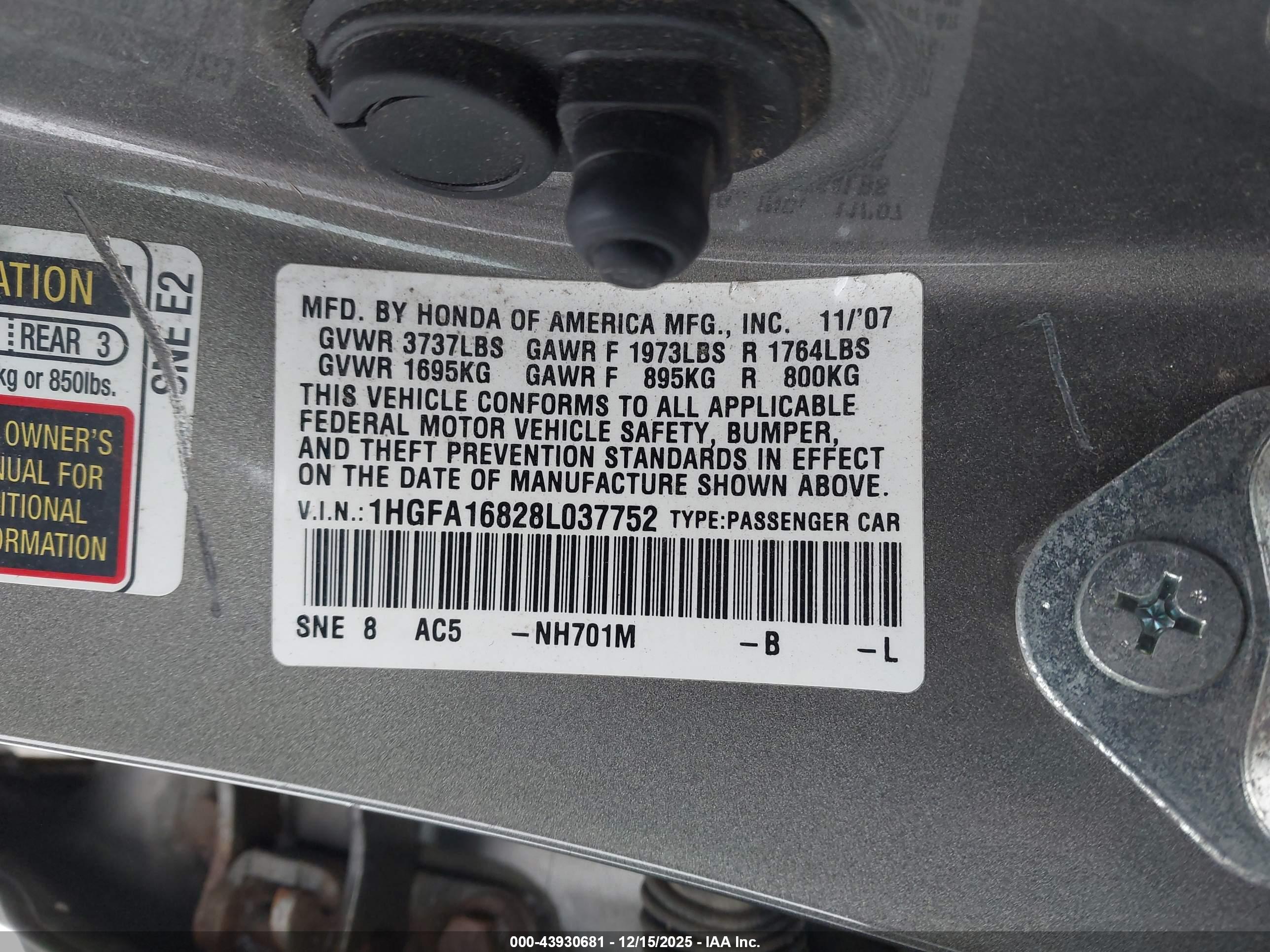 HONDA CIVIC image 9