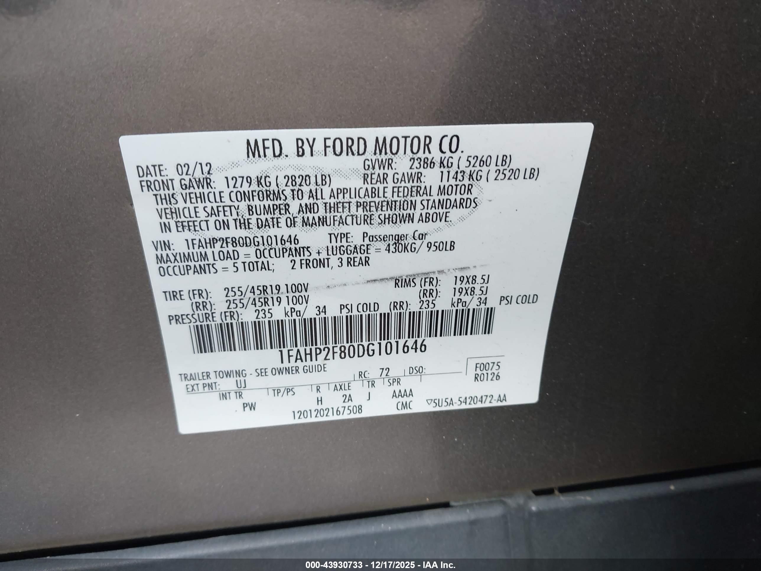 FORD TAURUS image 9
