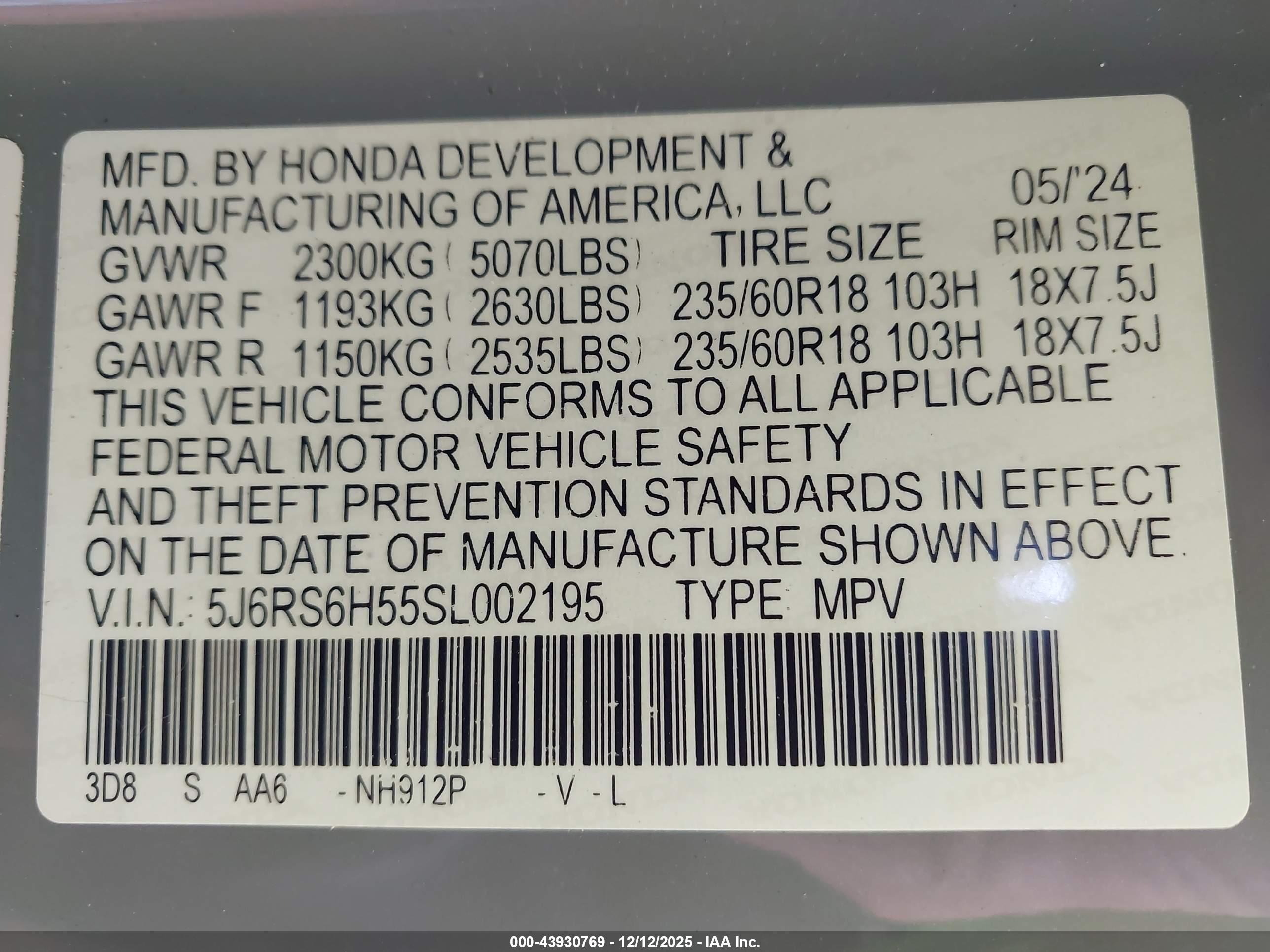 HONDA CR-V image 9