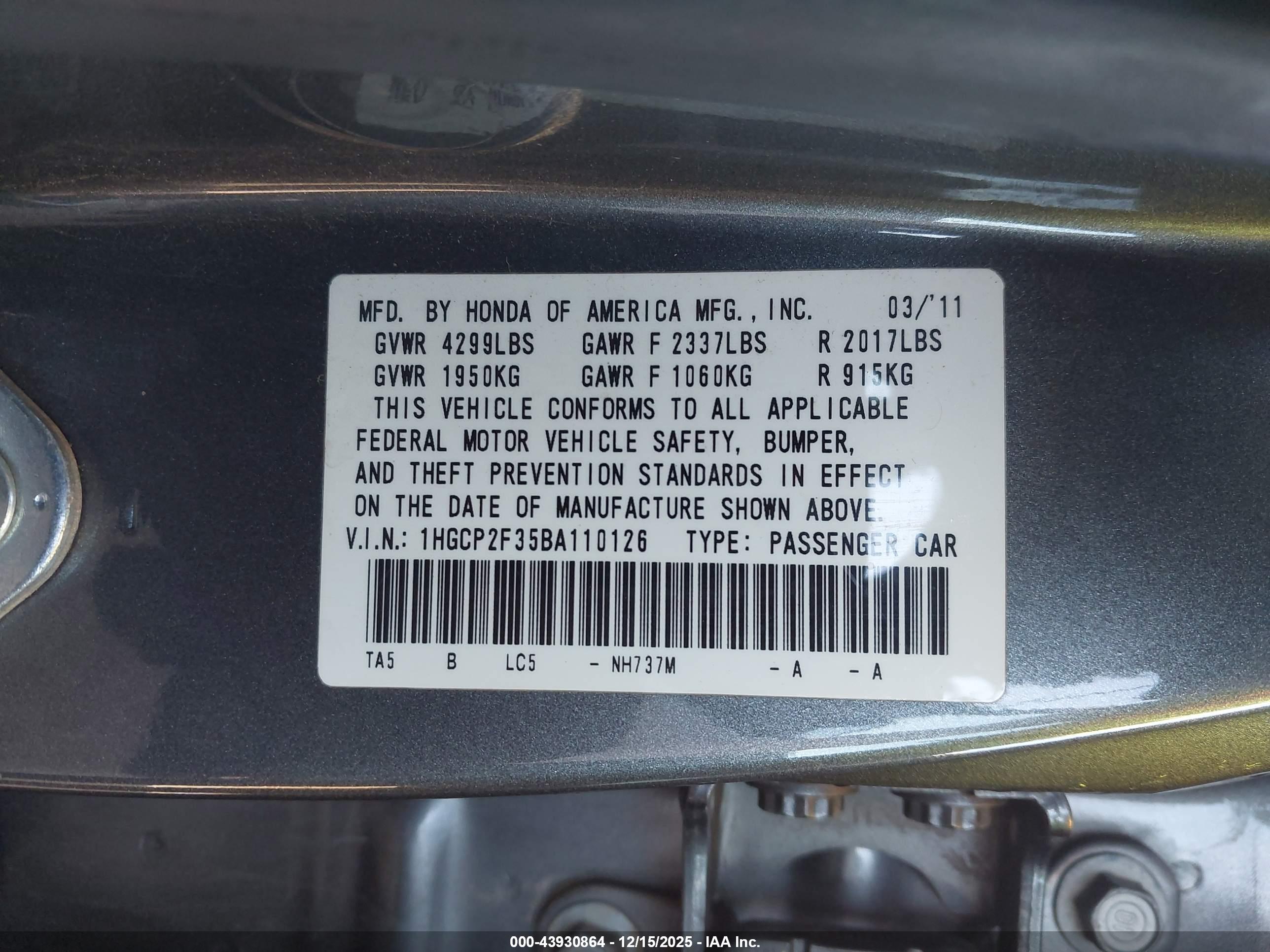 HONDA ACCORD image 9