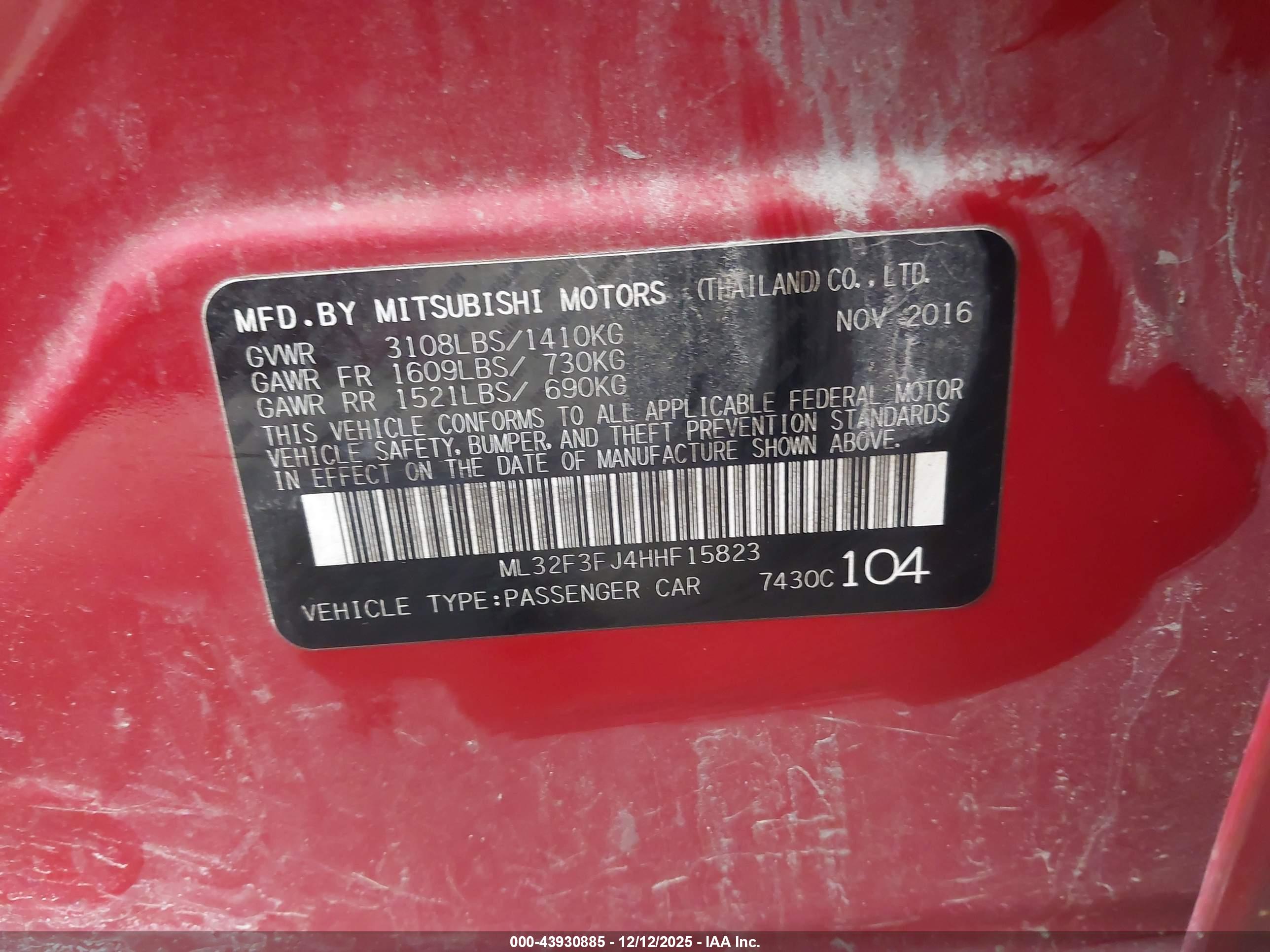 MITSUBISHI MIRAGE image 9
