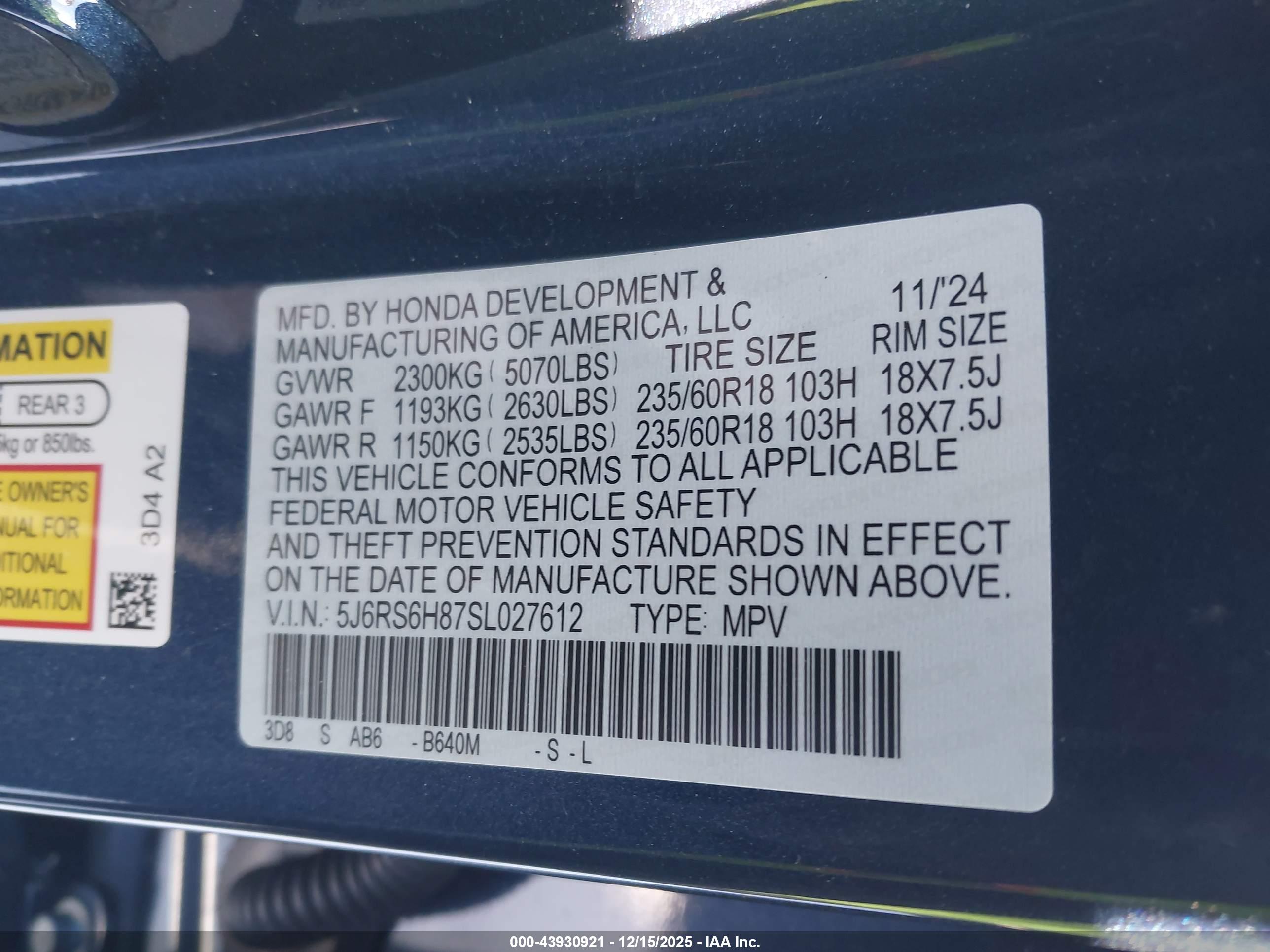 HONDA CR-V image 9