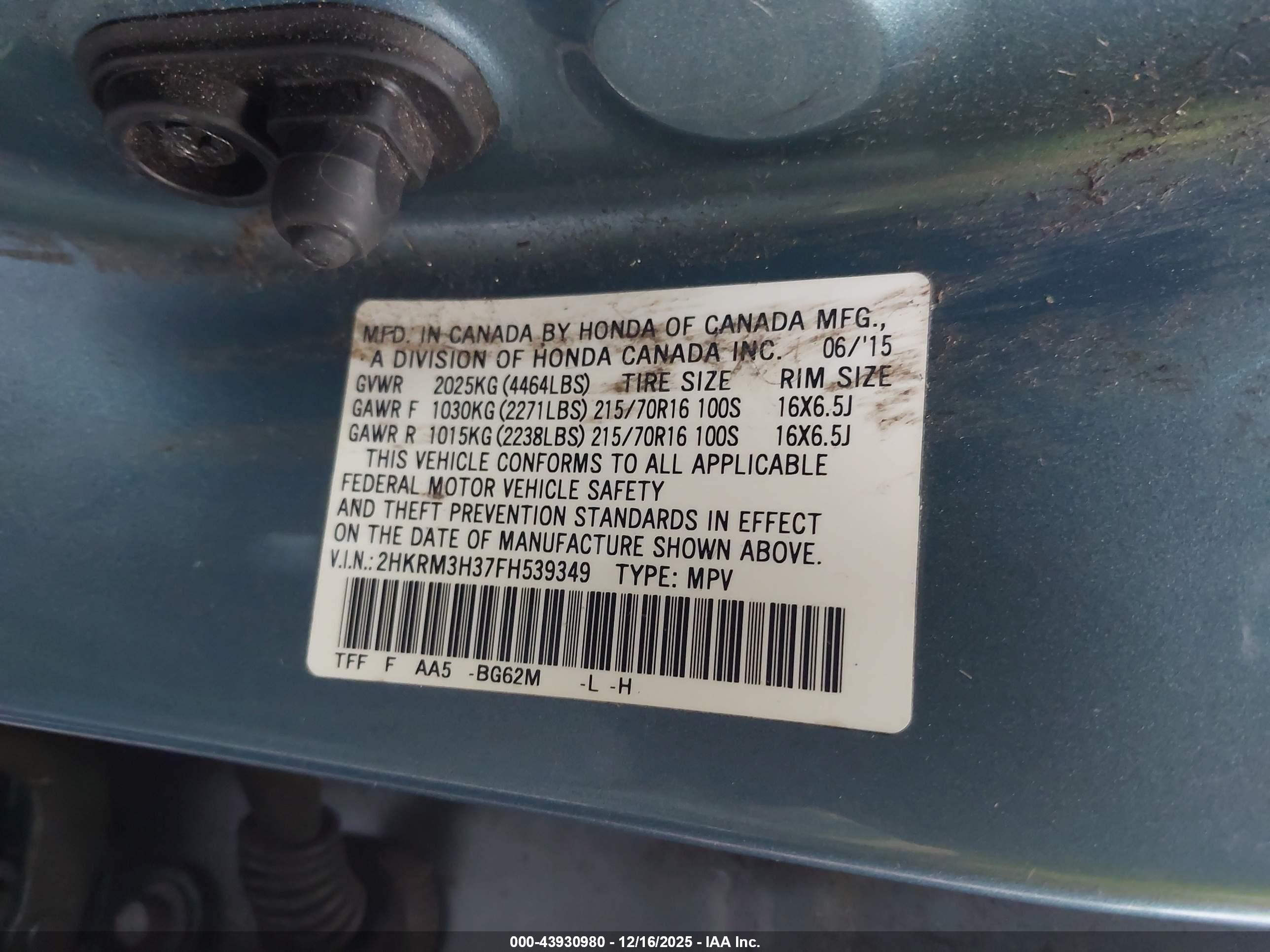 HONDA CR-V image 9