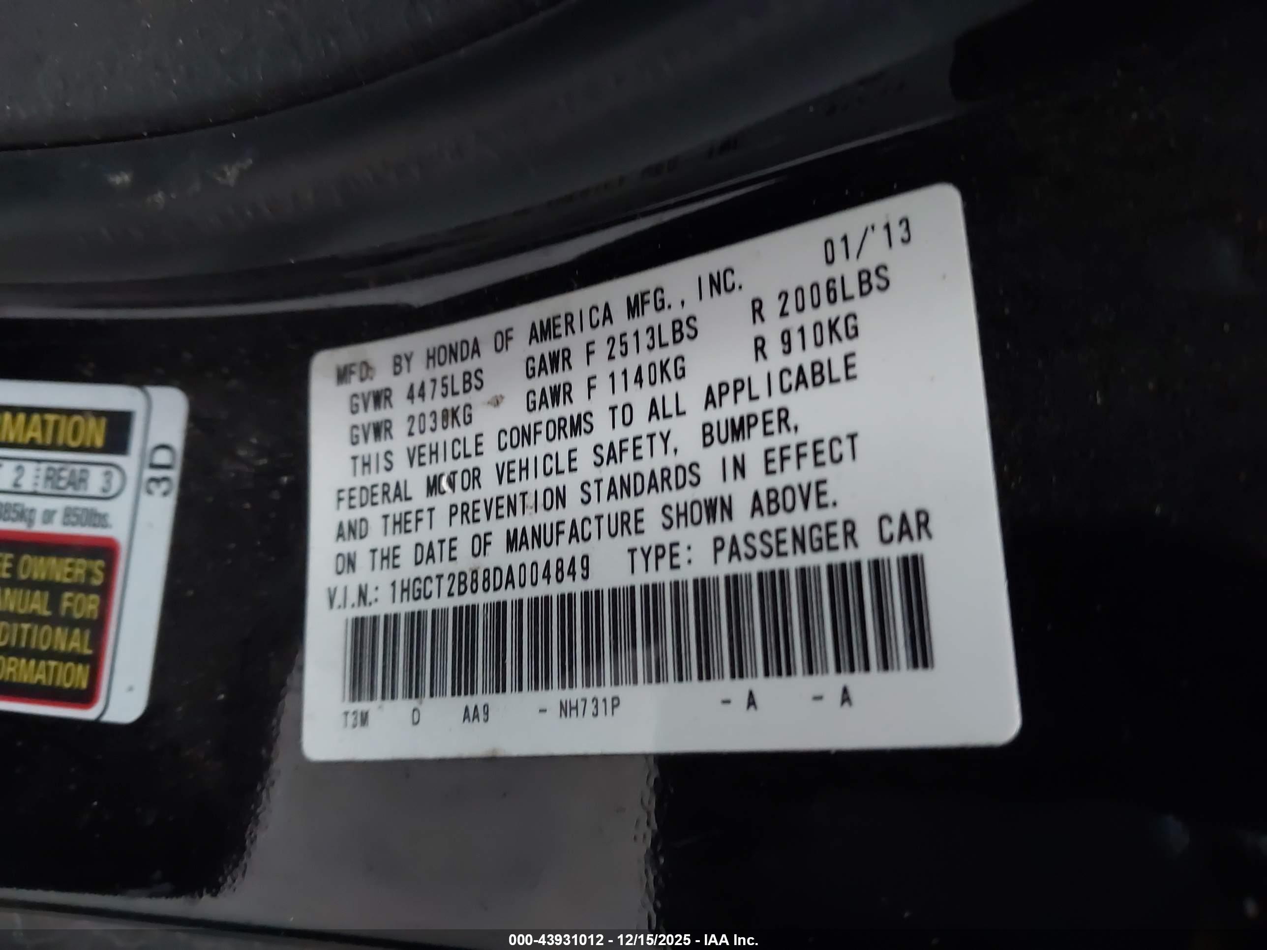 HONDA ACCORD image 9