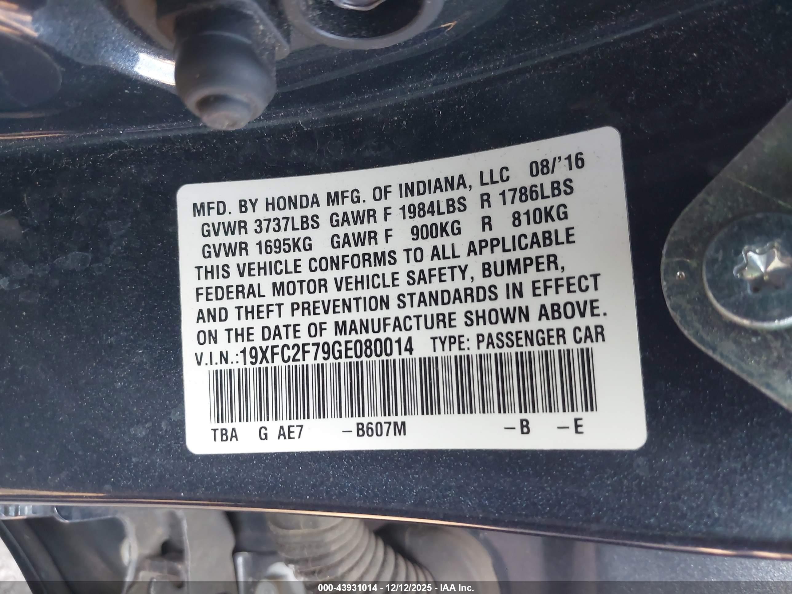 HONDA CIVIC image 9