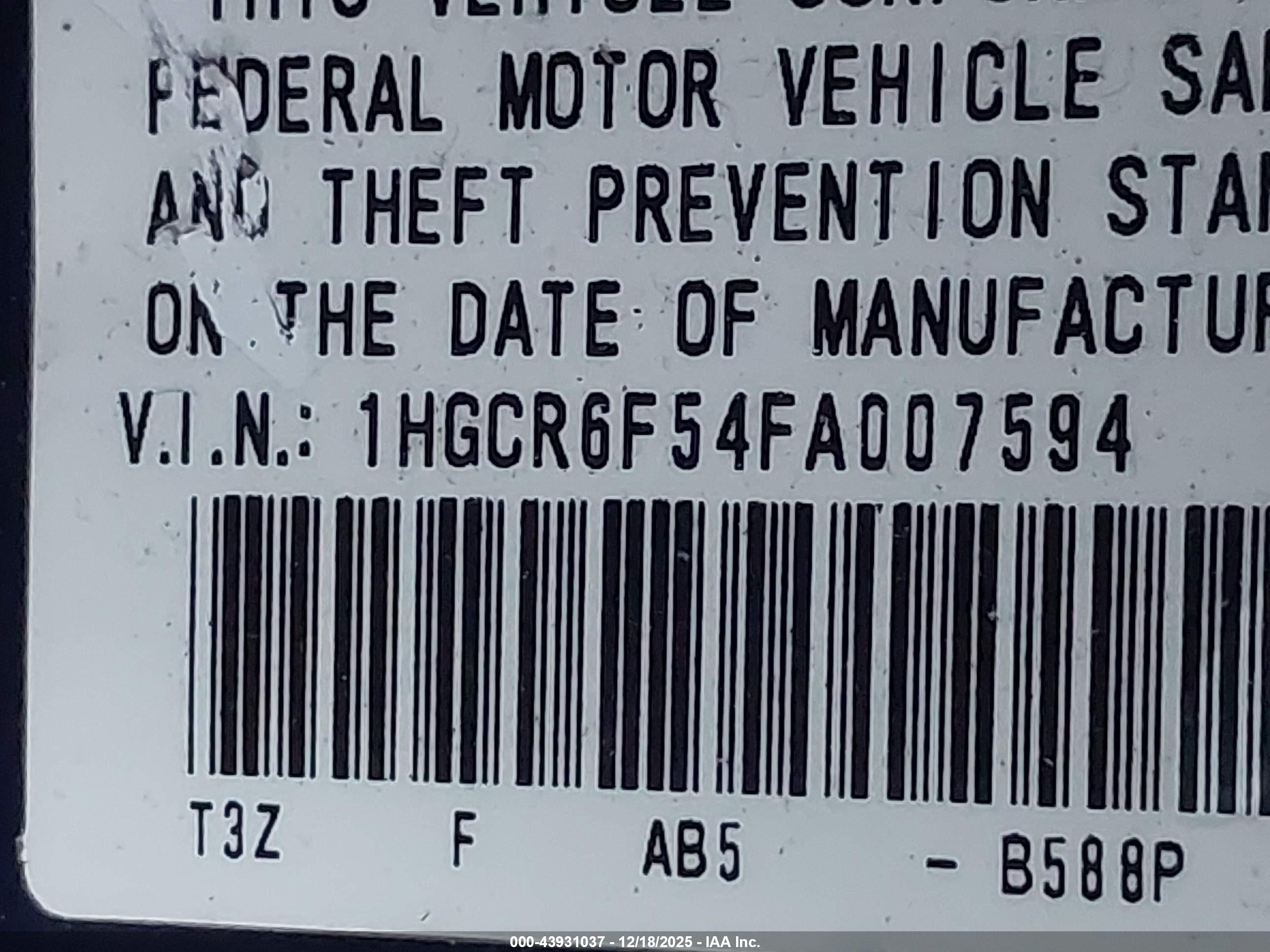 HONDA ACCORD image 9