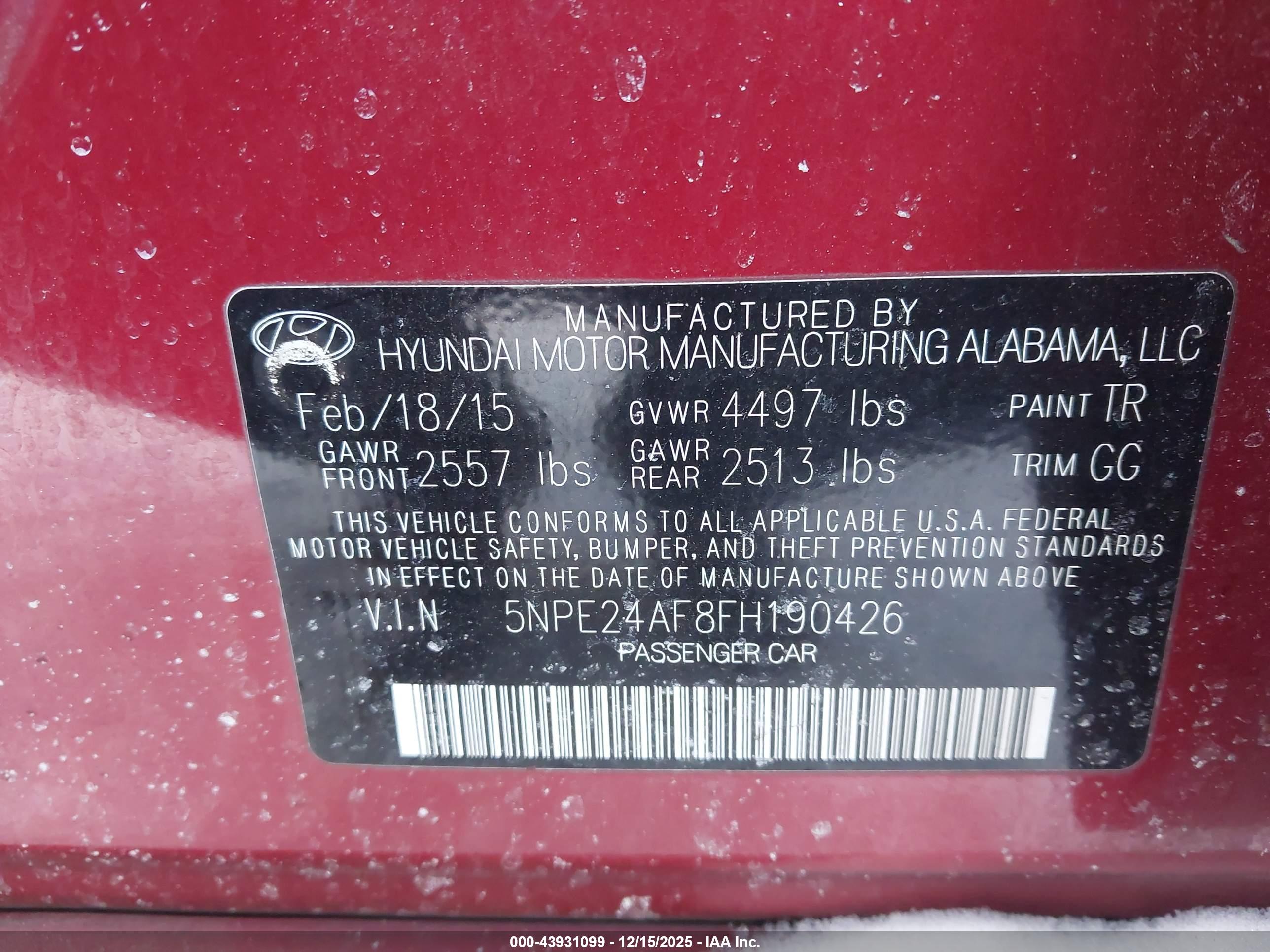 HYUNDAI SONATA image 9