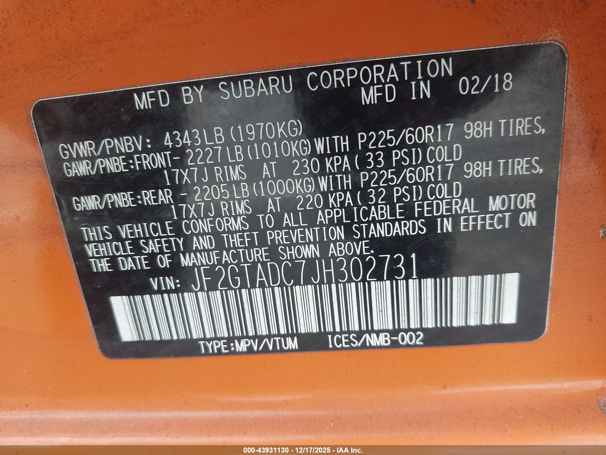 SUBARU CROSSTREK image 9