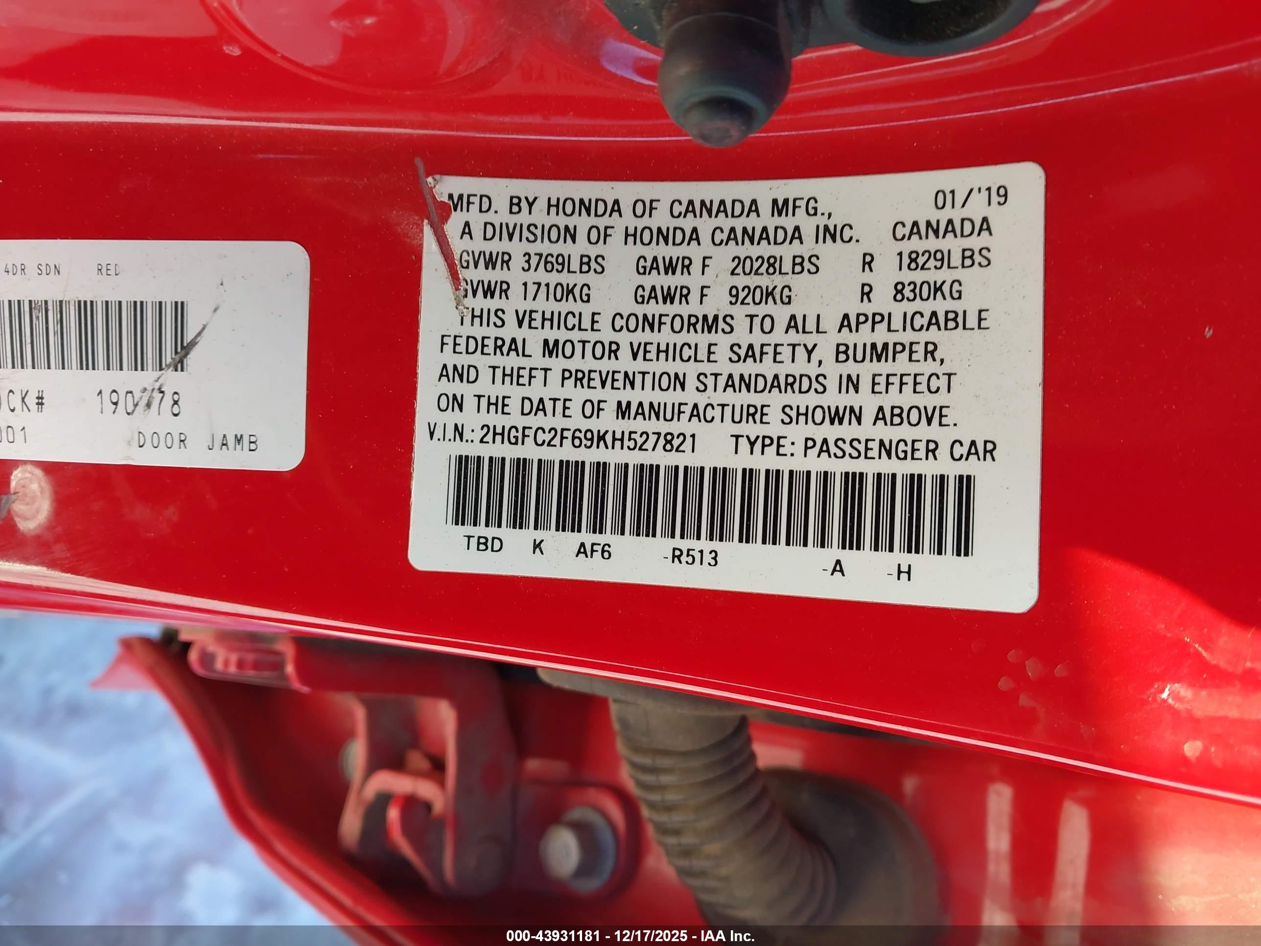 HONDA CIVIC image 9