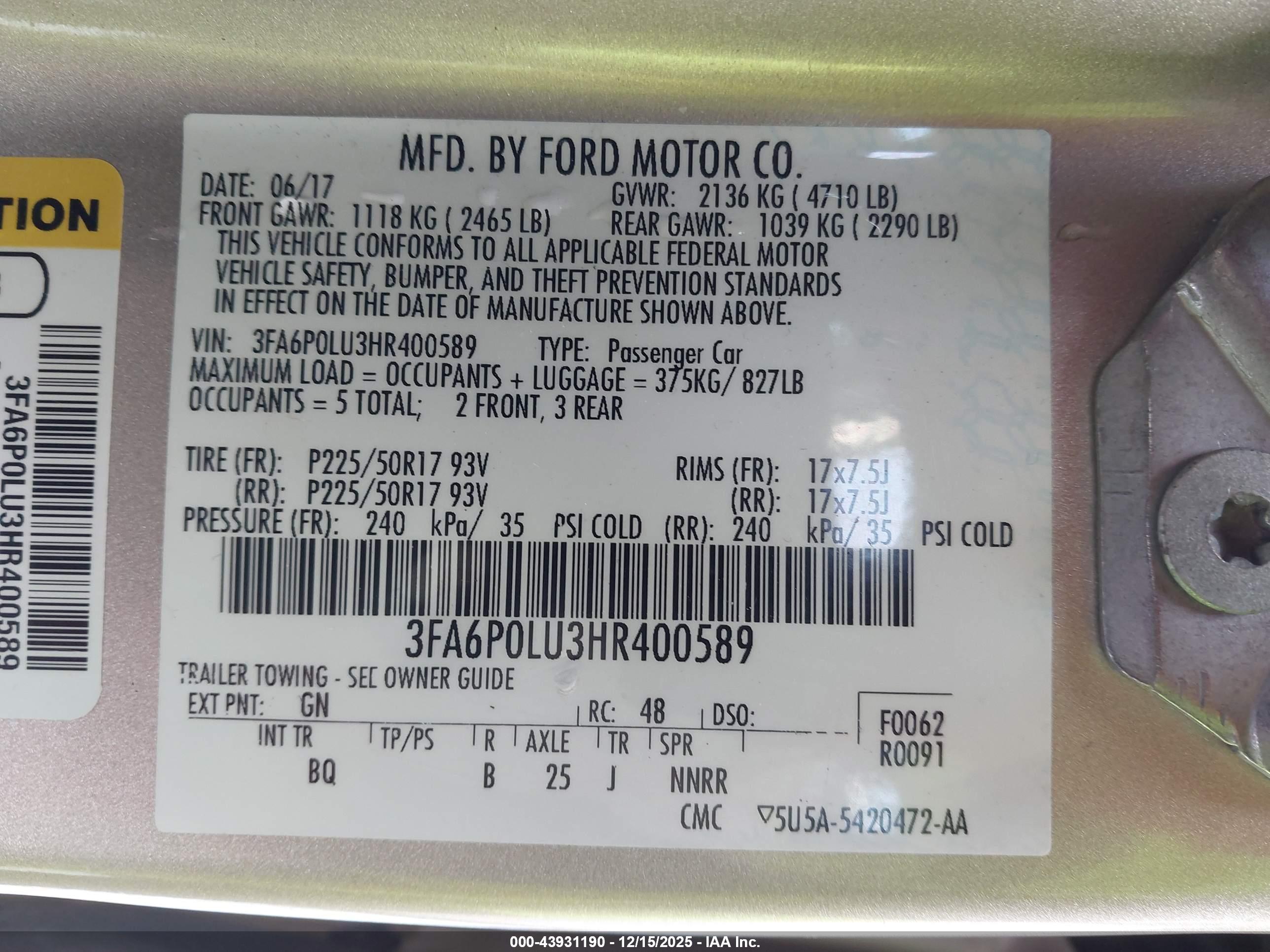 FORD FUSION image 9